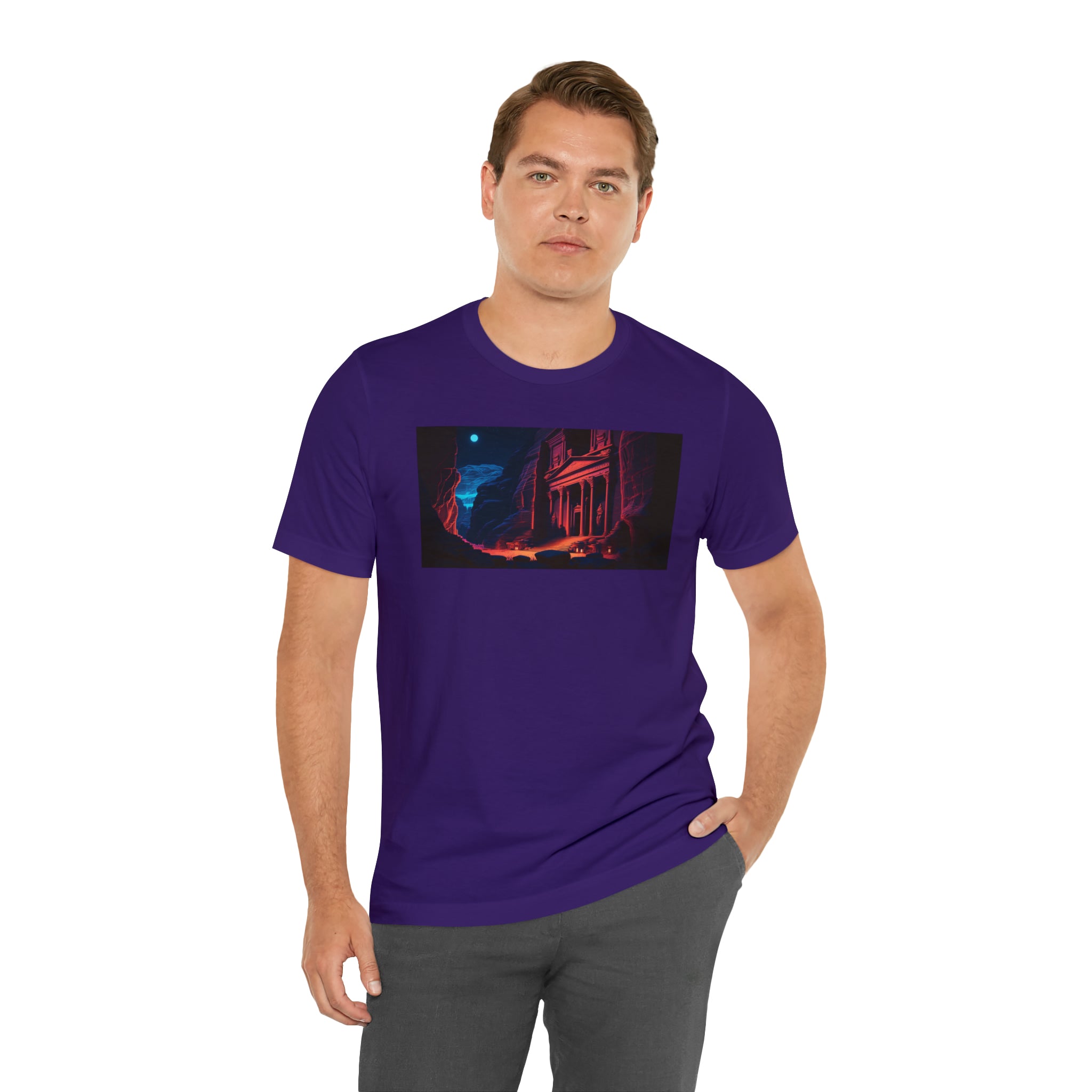 Unisex Jersey Short Sleeve Tee - Petra Caves, Jordan