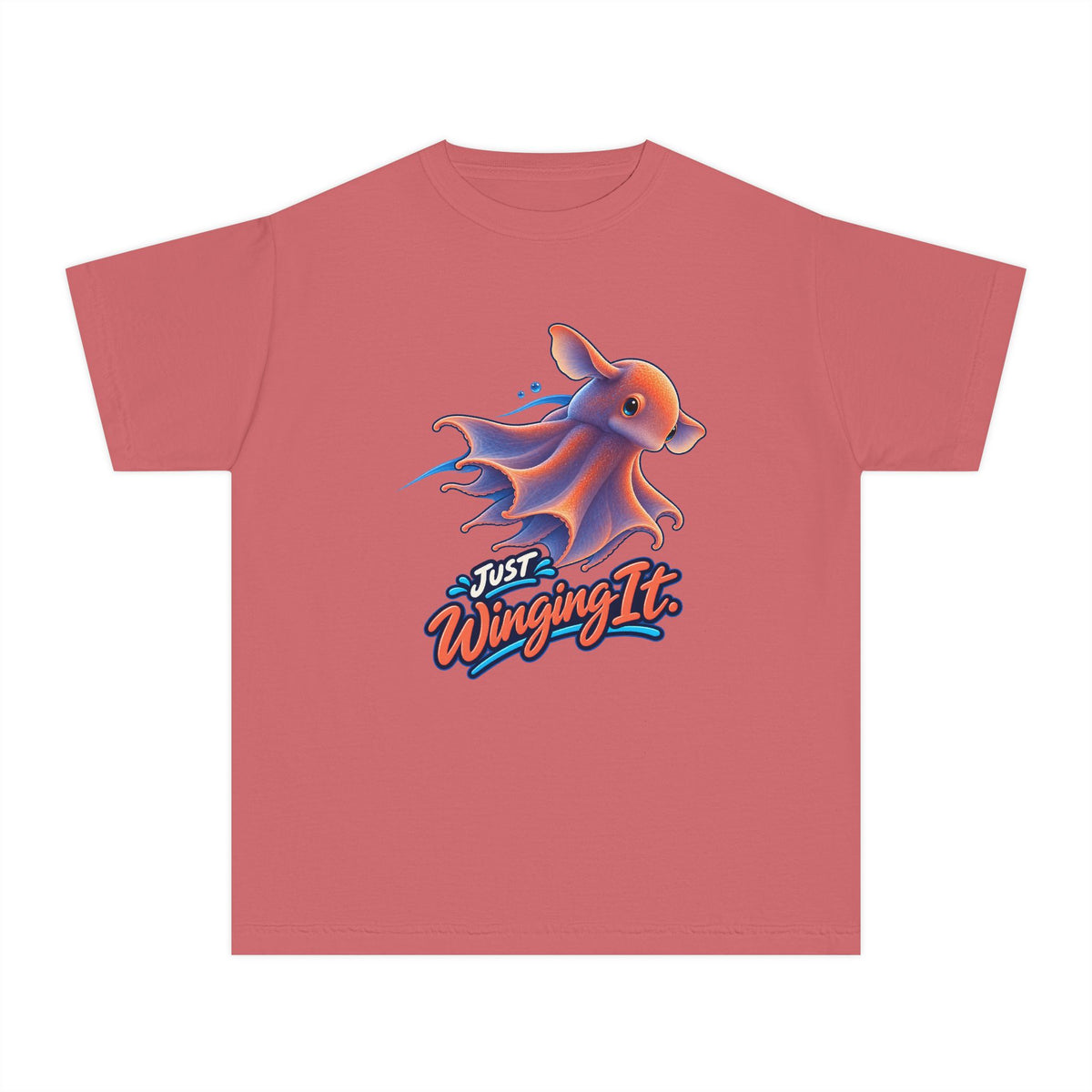 Dumbo Octopus, a Science design, on a youth midweight cotton tee