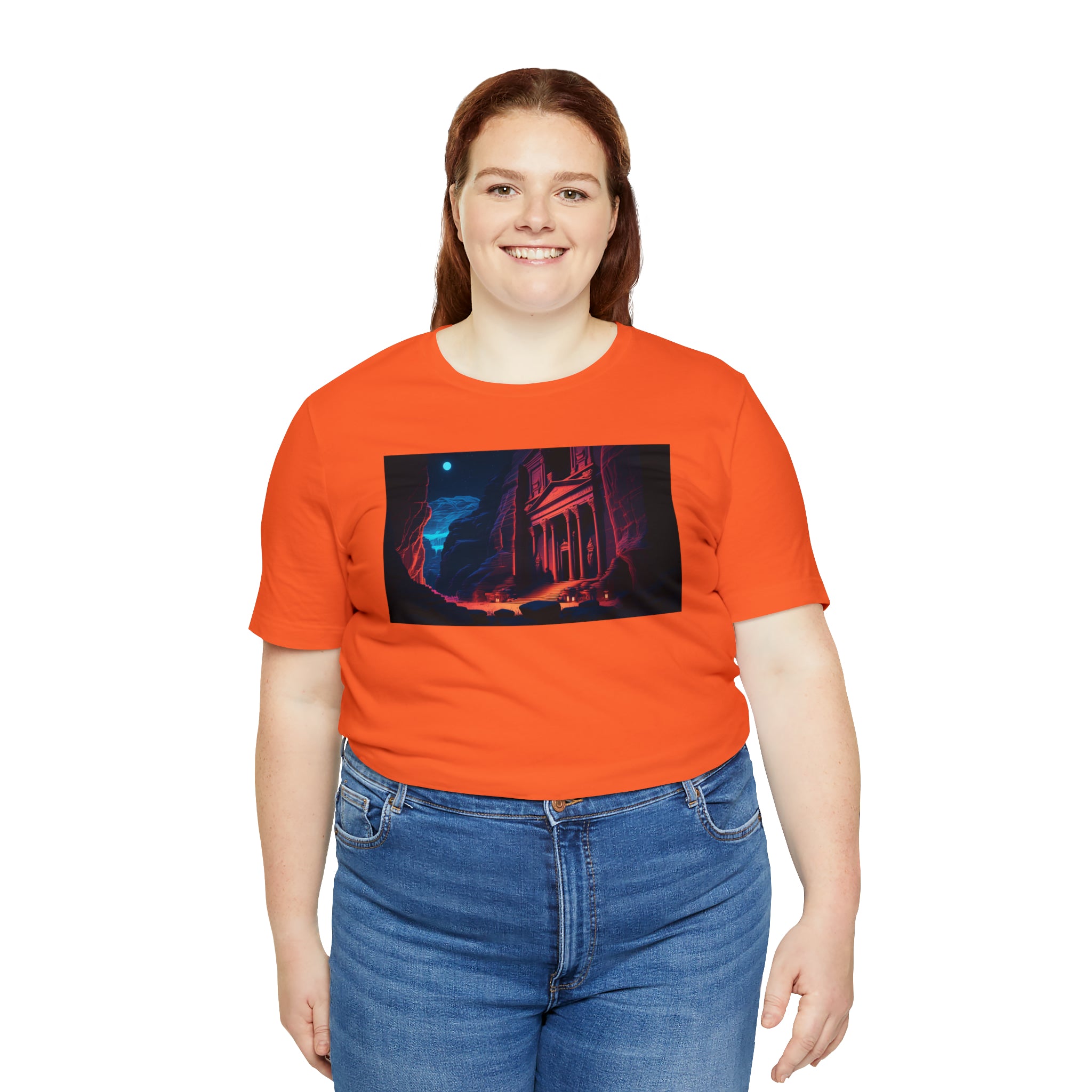 Unisex Jersey Short Sleeve Tee - Petra Caves, Jordan