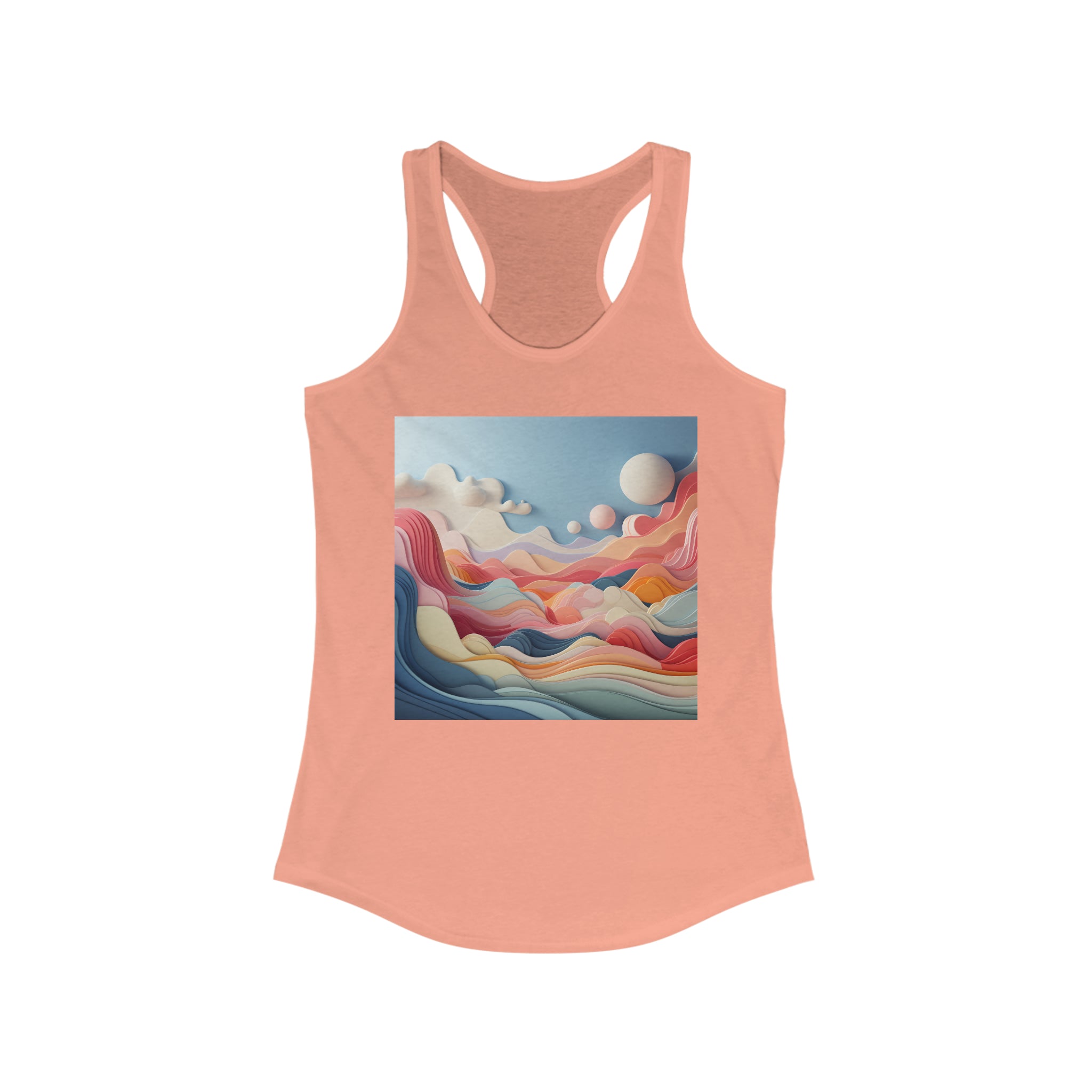 Women's Ideal Racerback Tank - Vector Art Design 14