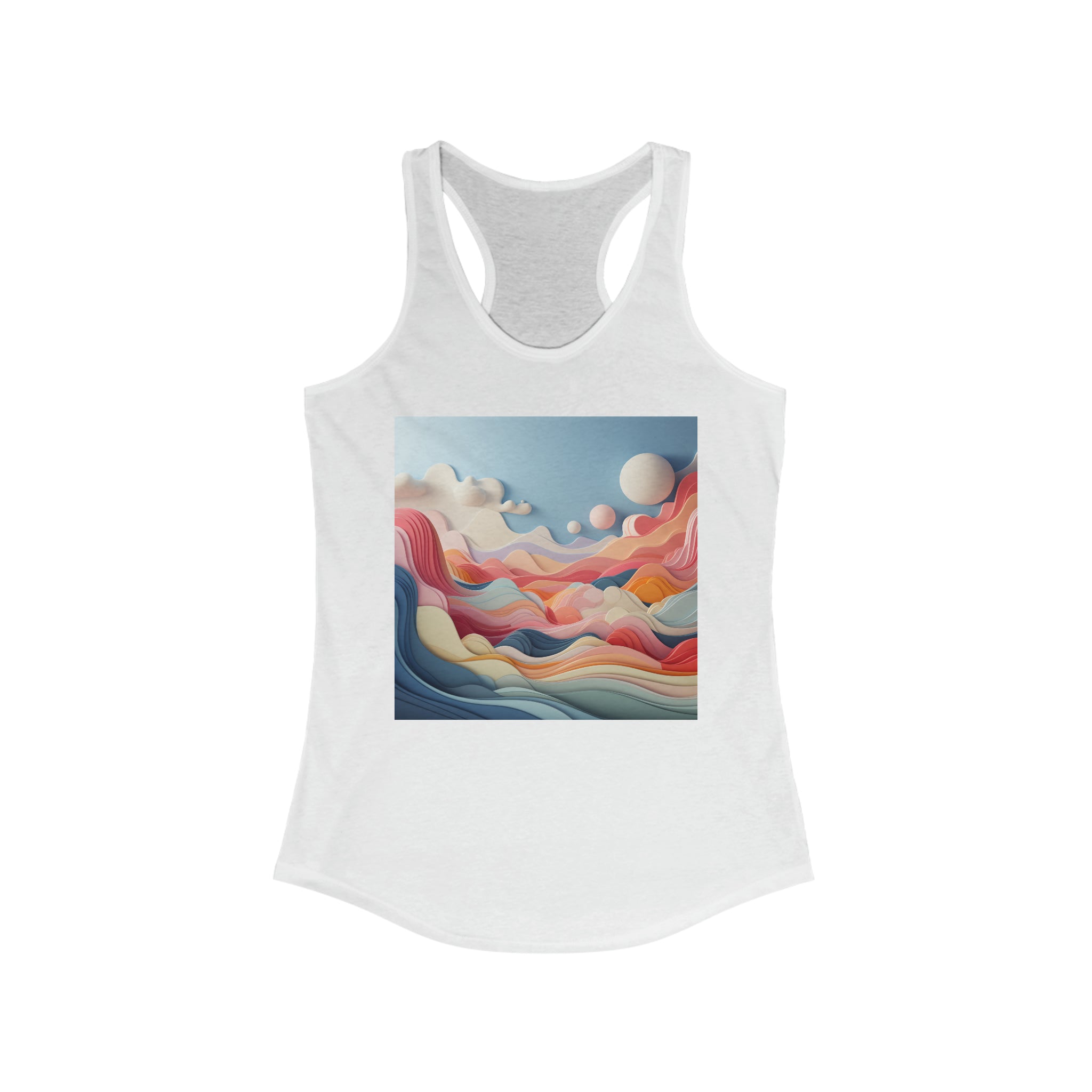 Women's Ideal Racerback Tank - Vector Art Design 14
