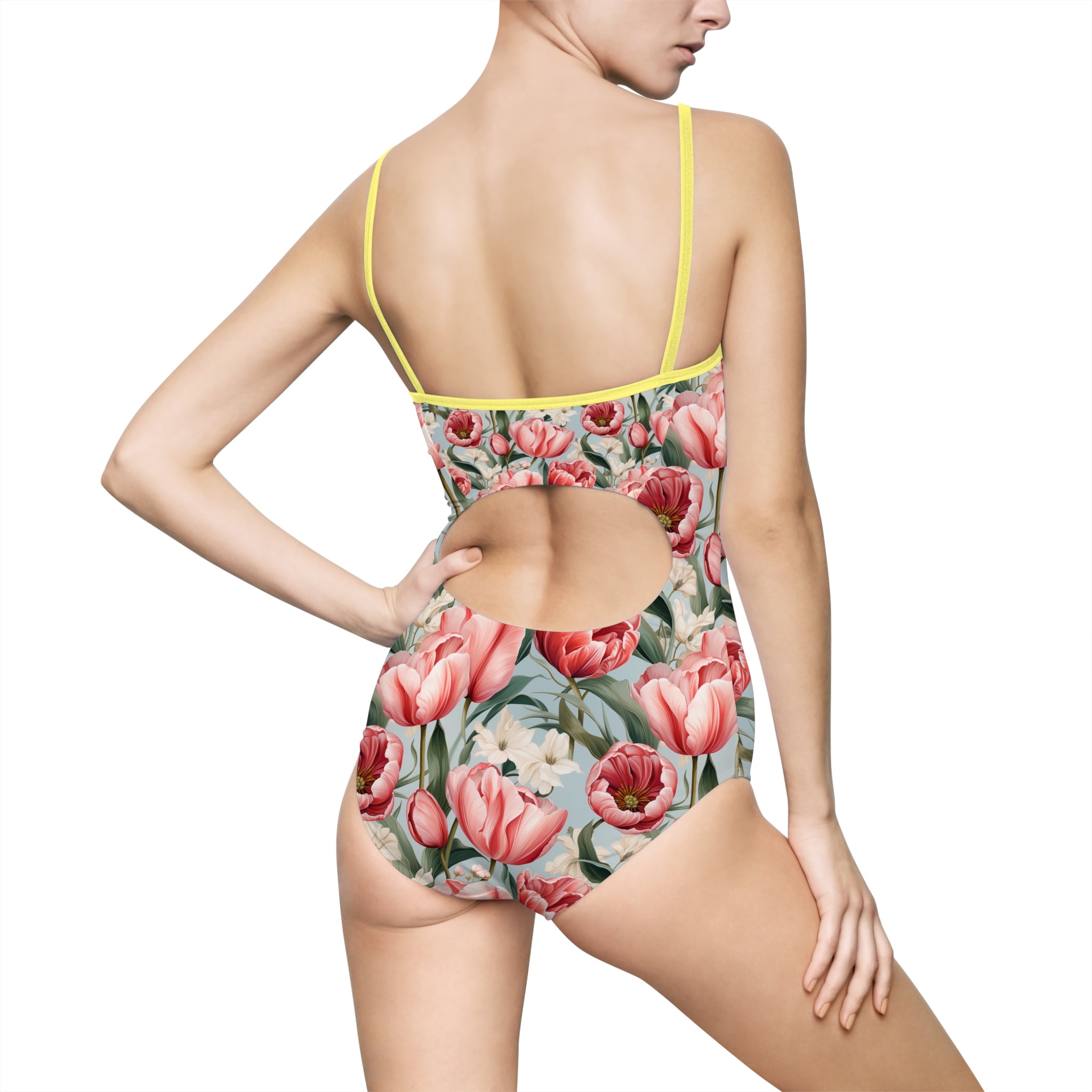 Women's One-piece Swimsuit (AOP) - Vibrant Designs 07