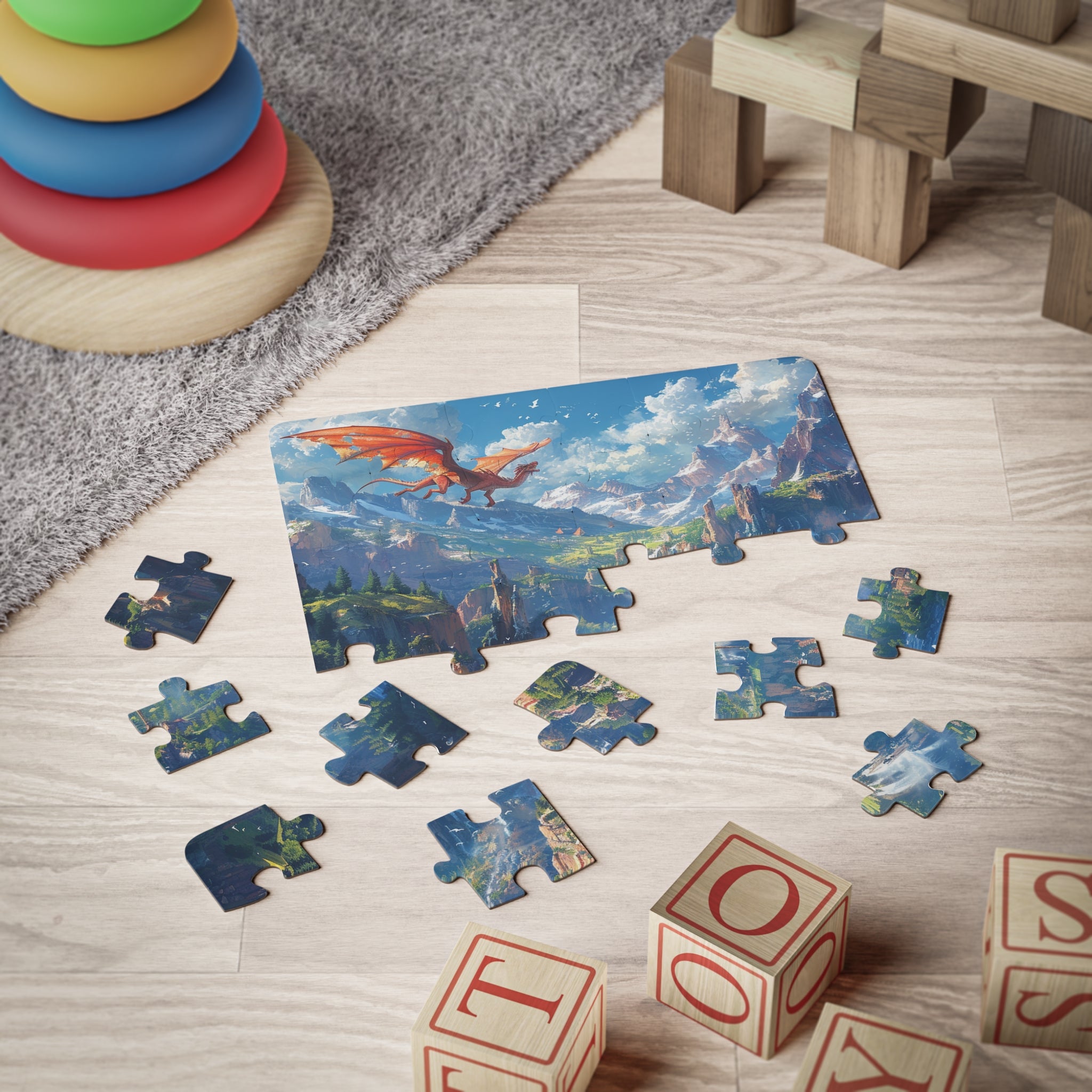 Kids' Puzzle, 30-Piece - Dragonscape