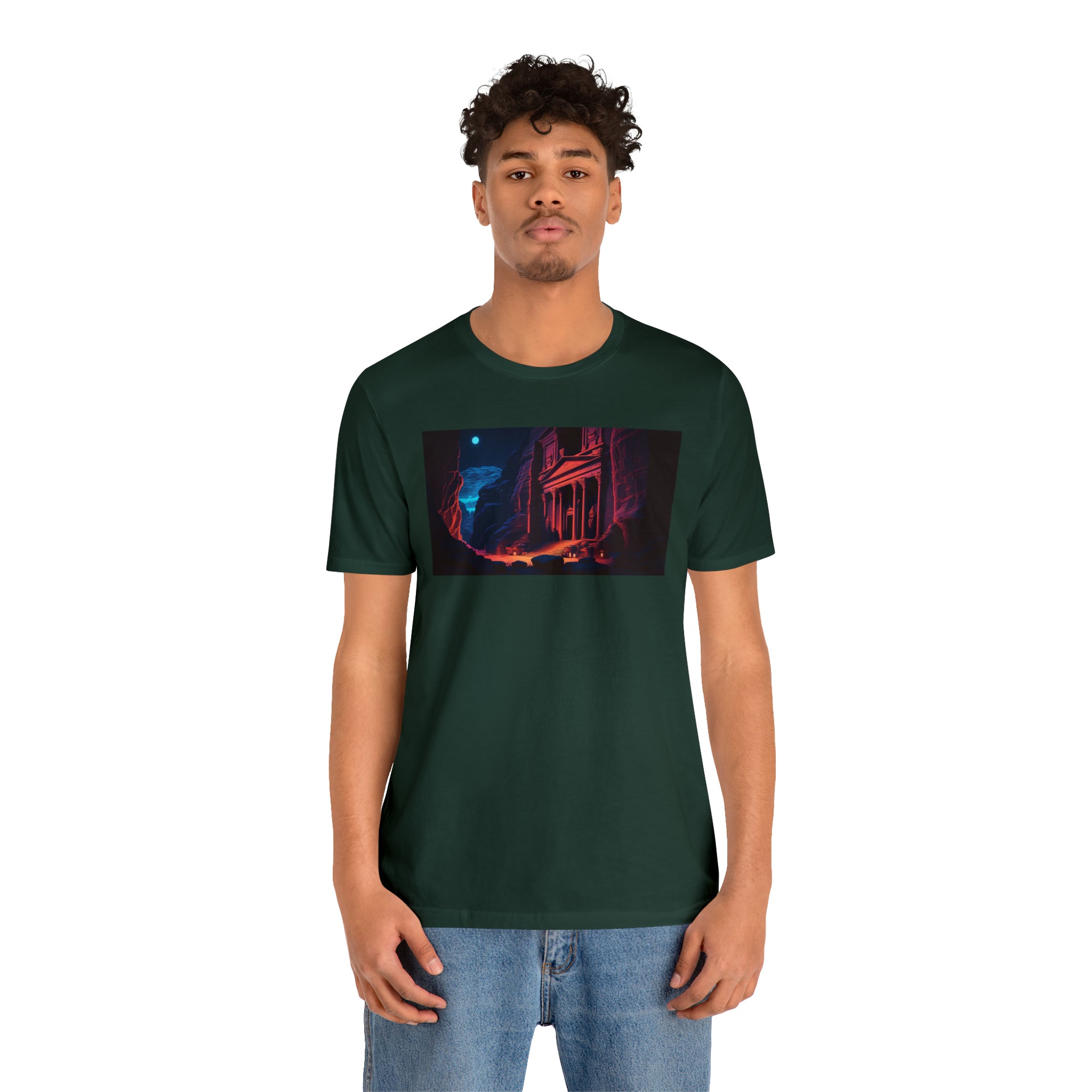 Unisex Jersey Short Sleeve Tee - Petra Caves, Jordan