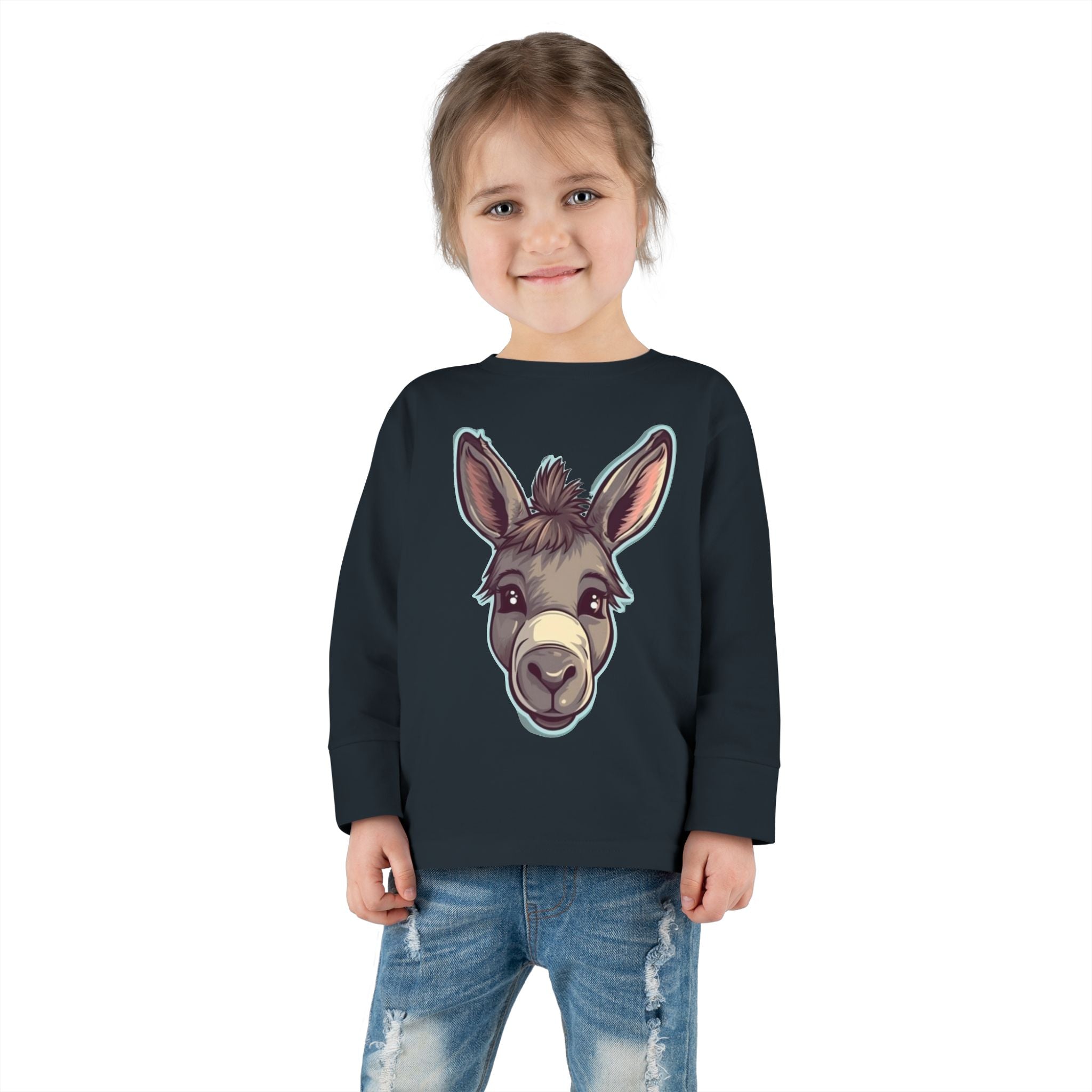 Toddler Long Sleeve Tee - Donkey Foal