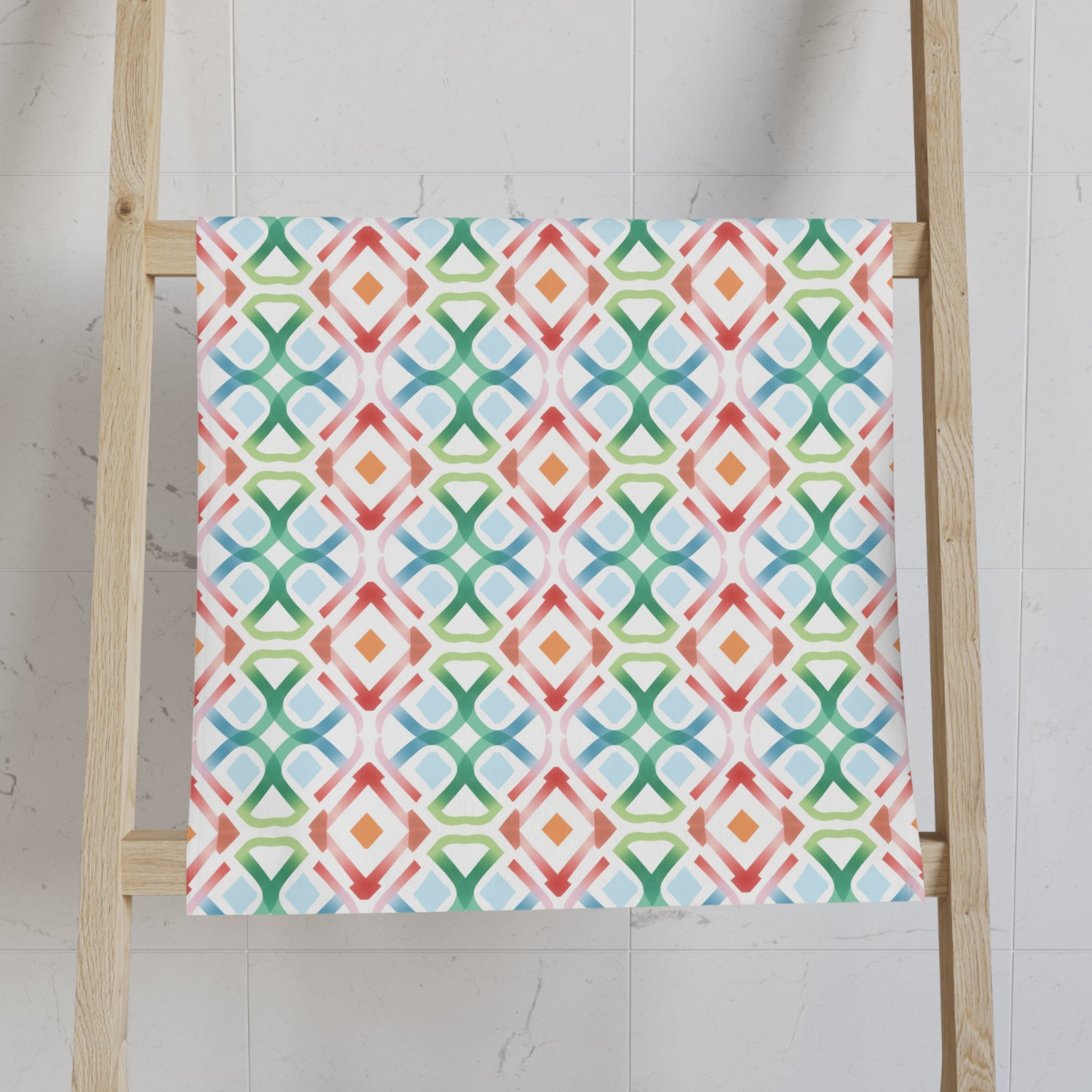 Hand Towel (AOP) - Seamless Minimalistic Pastel Designs 03