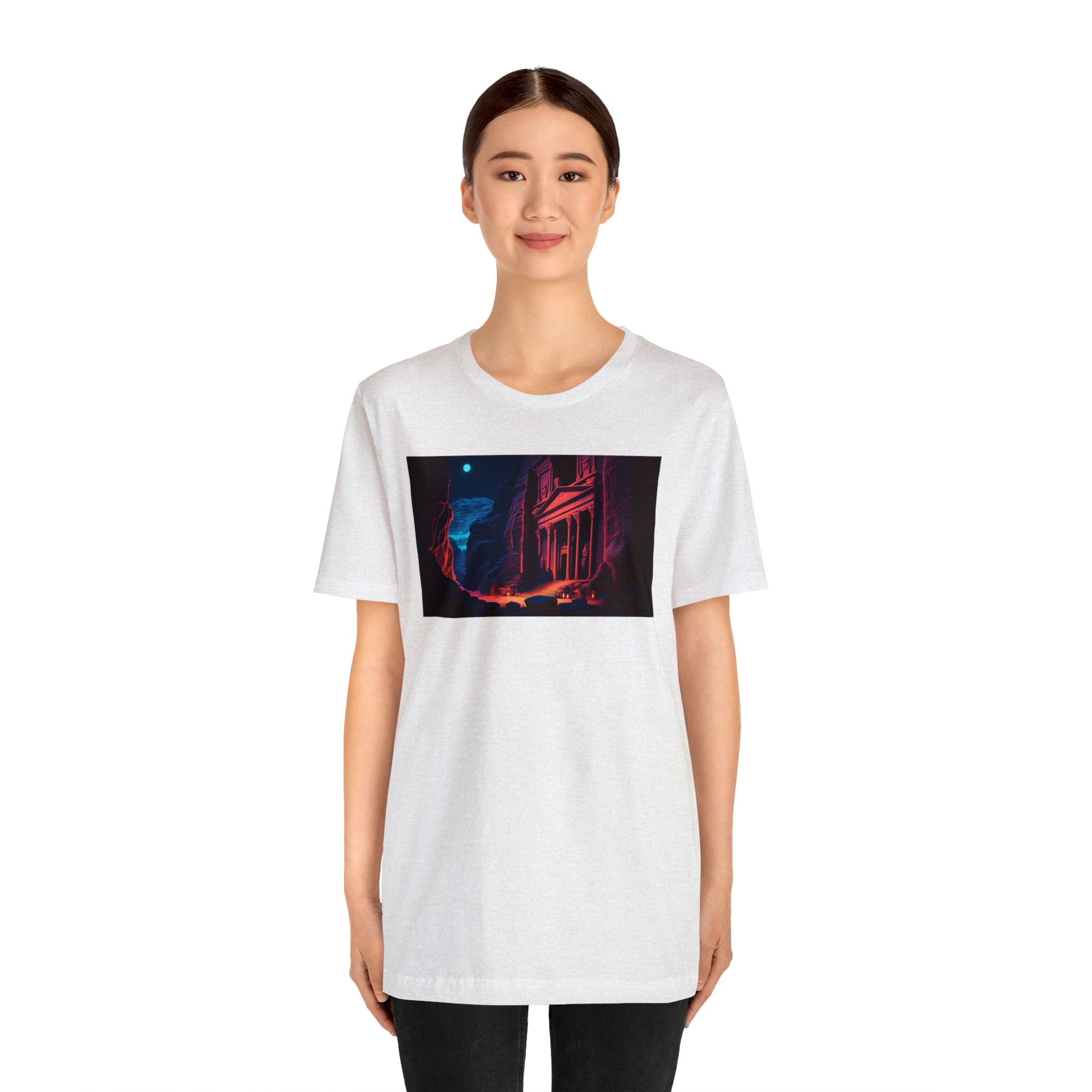 Unisex Jersey Short Sleeve Tee - Petra Caves, Jordan