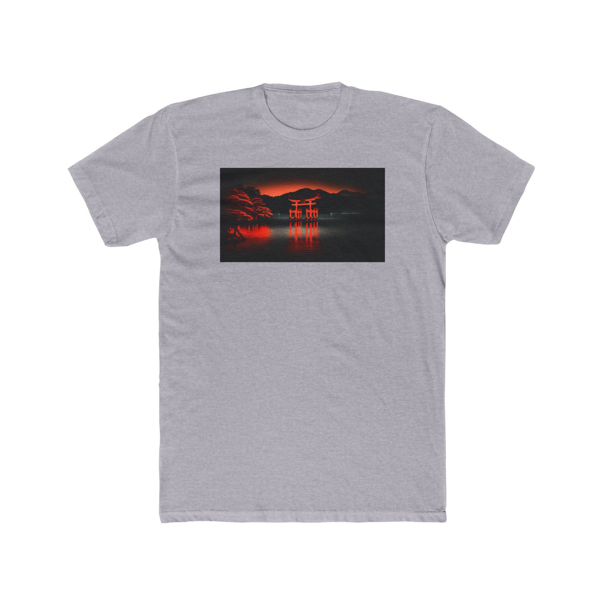 Itsukushima Shrine, a Elsewhere design, on a men's cotton crew tee