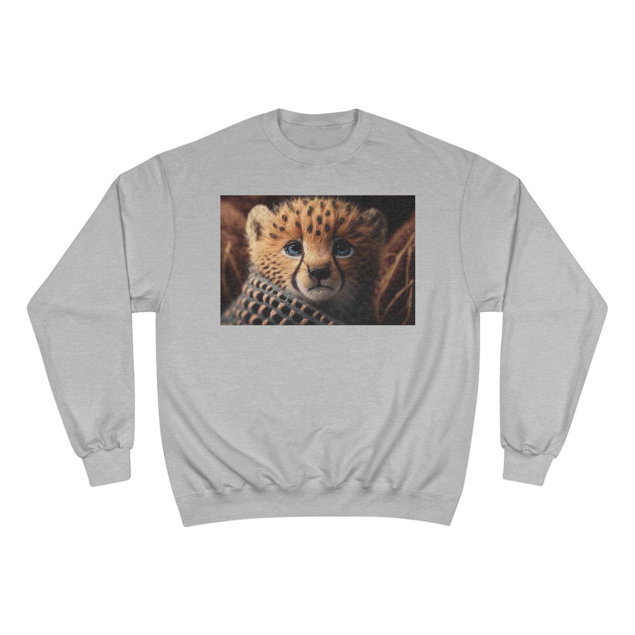 Champion Sweatshirt - Knit Animals, Cheetah Cub