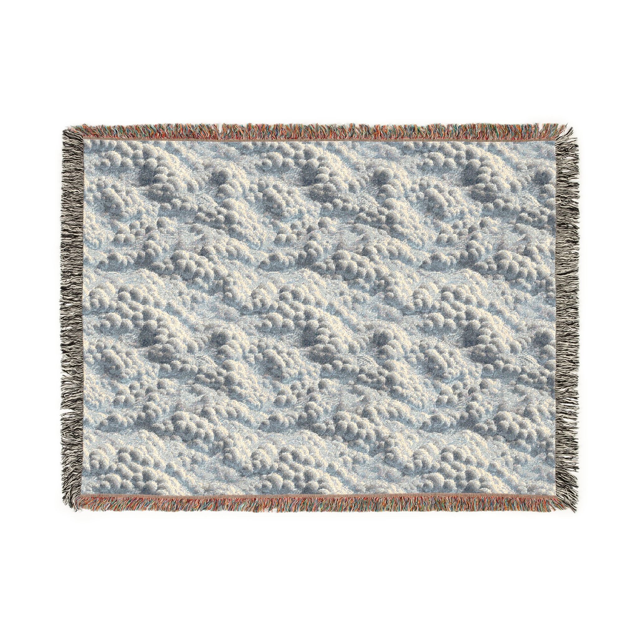 Woven Throw Blanket — Reversible Cozy Check Pattern for Living Room & Cabin - Design 05