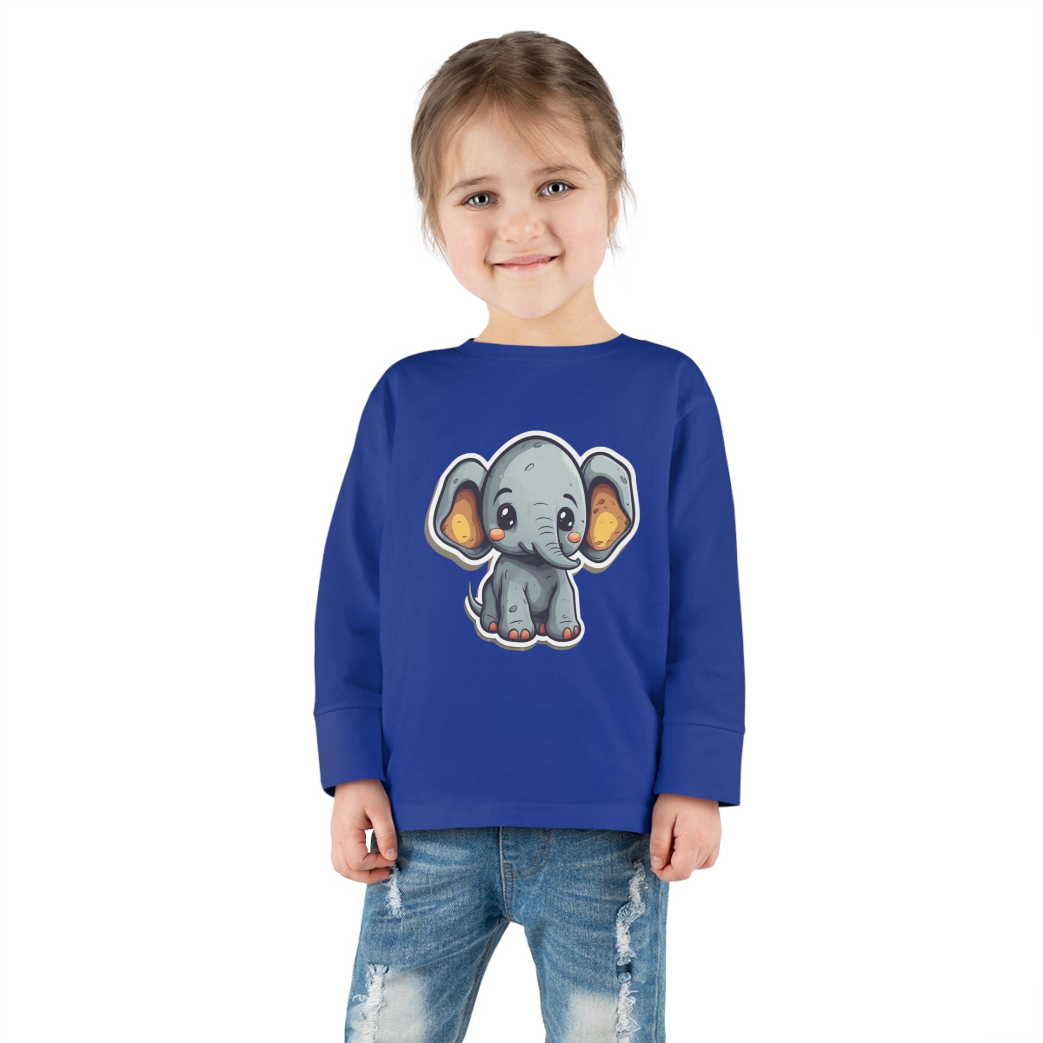 Toddler Long Sleeve Tee - Elephant Calf