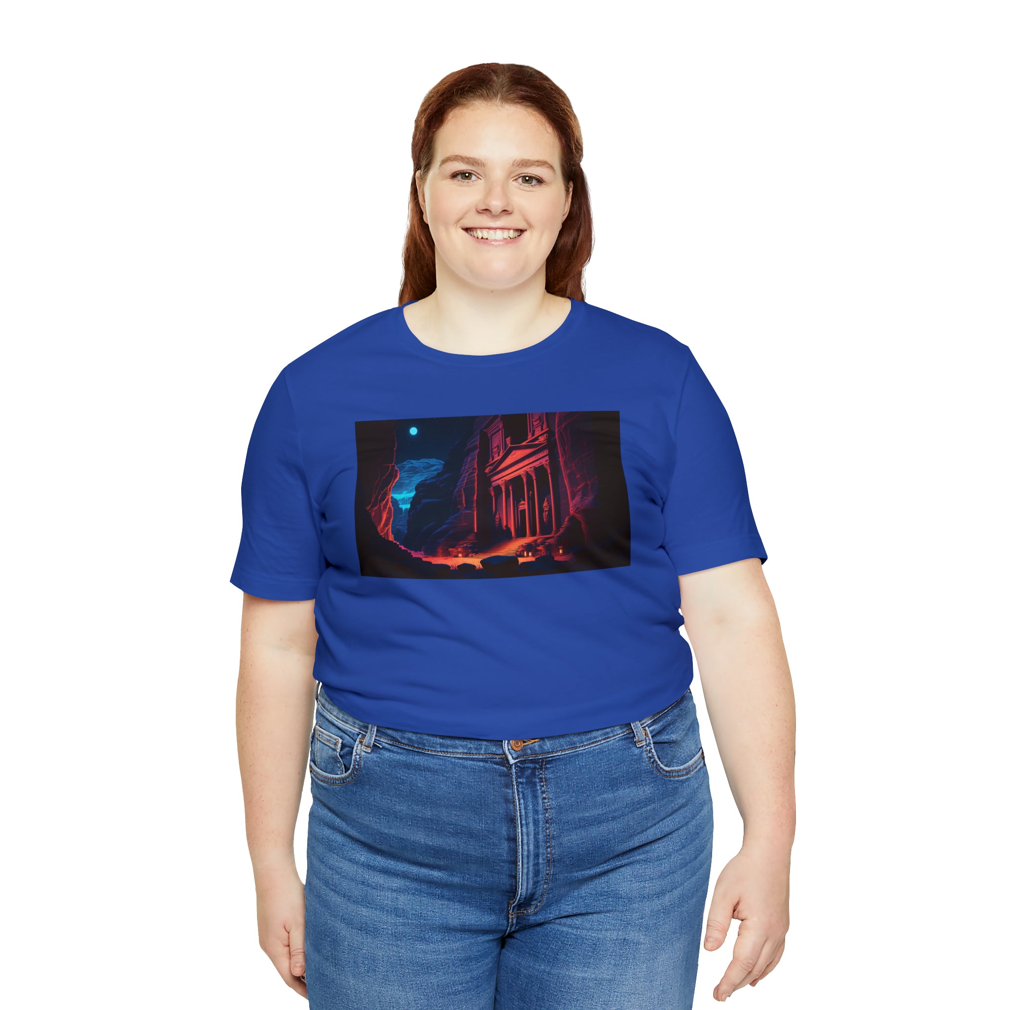 Unisex Jersey Short Sleeve Tee - Petra Caves, Jordan