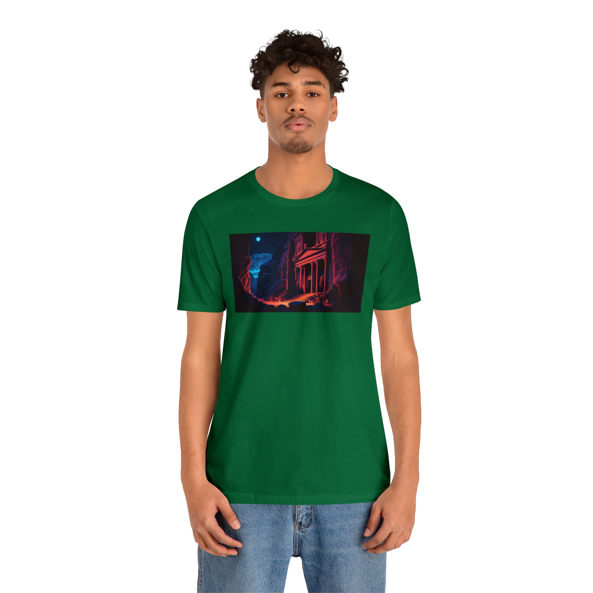 Unisex Jersey Short Sleeve Tee - Petra Caves, Jordan