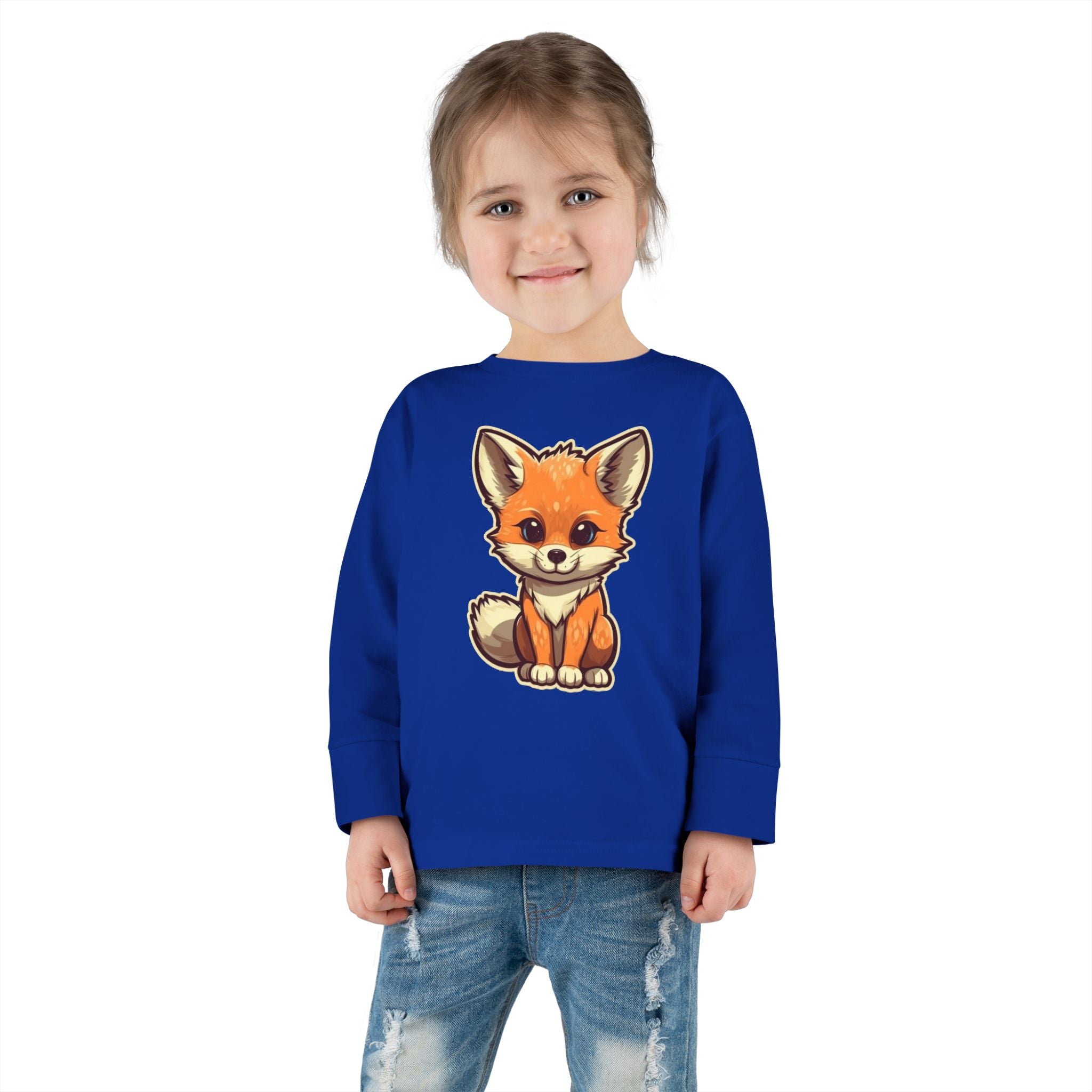 Toddler Long Sleeve Tee - Fox Pup