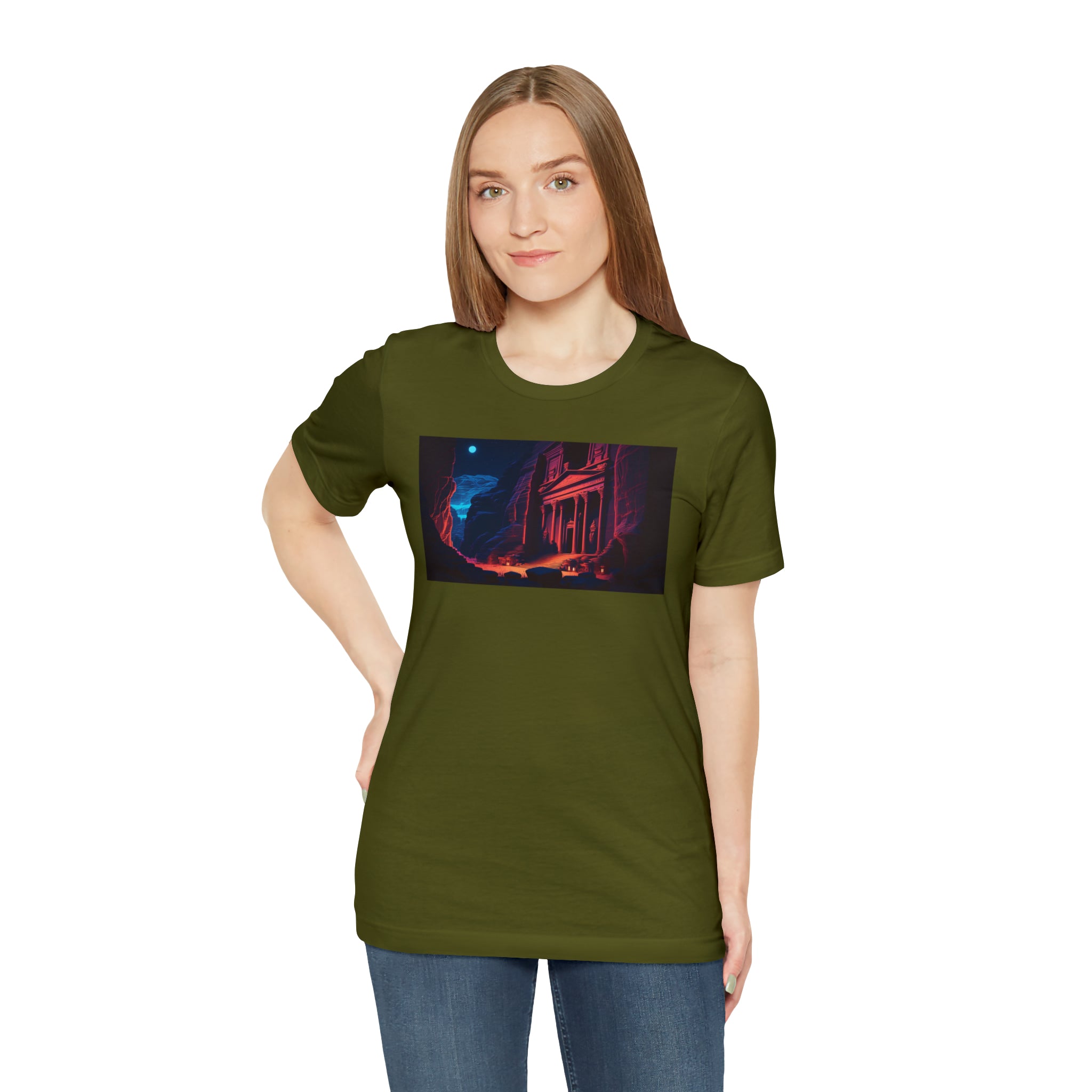 Unisex Jersey Short Sleeve Tee - Petra Caves, Jordan