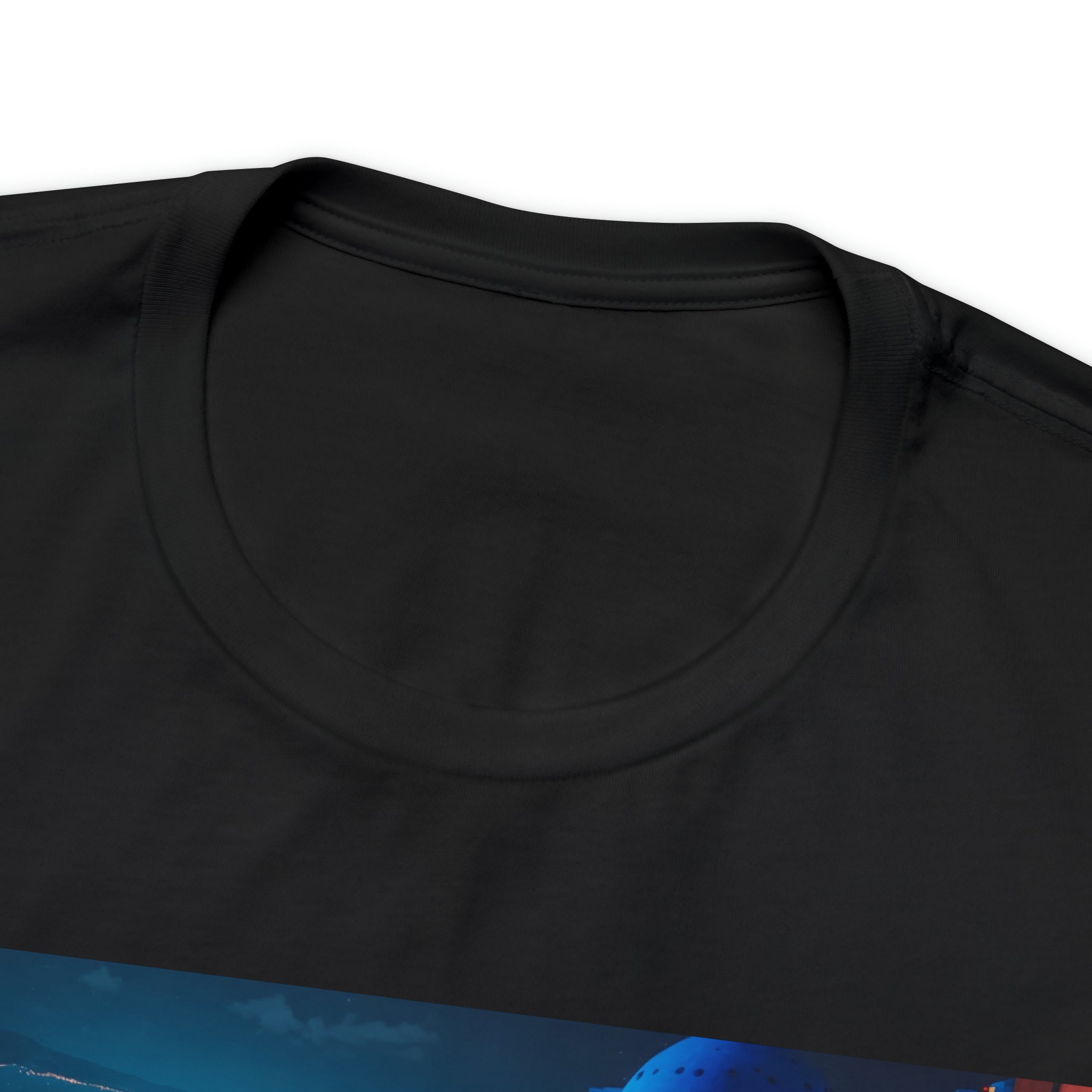 Unisex Jersey Short Sleeve Tee - Oia Blue Domes, Greece