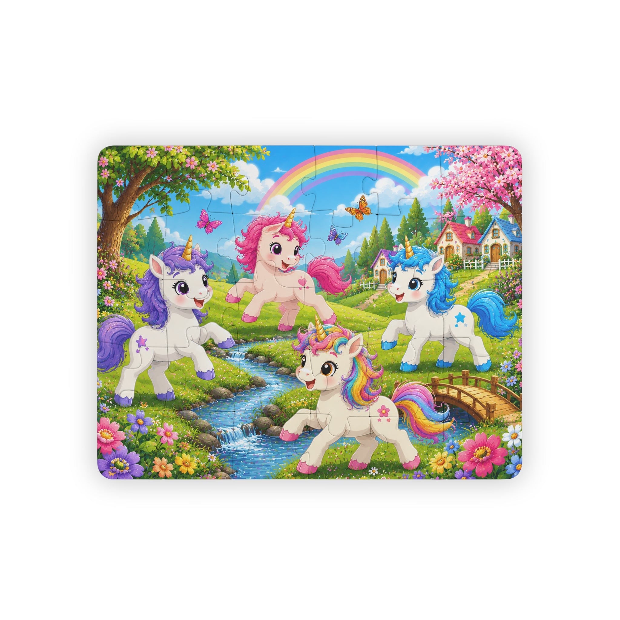 Kids' Puzzle, 30-Piece - Unicorn Forest