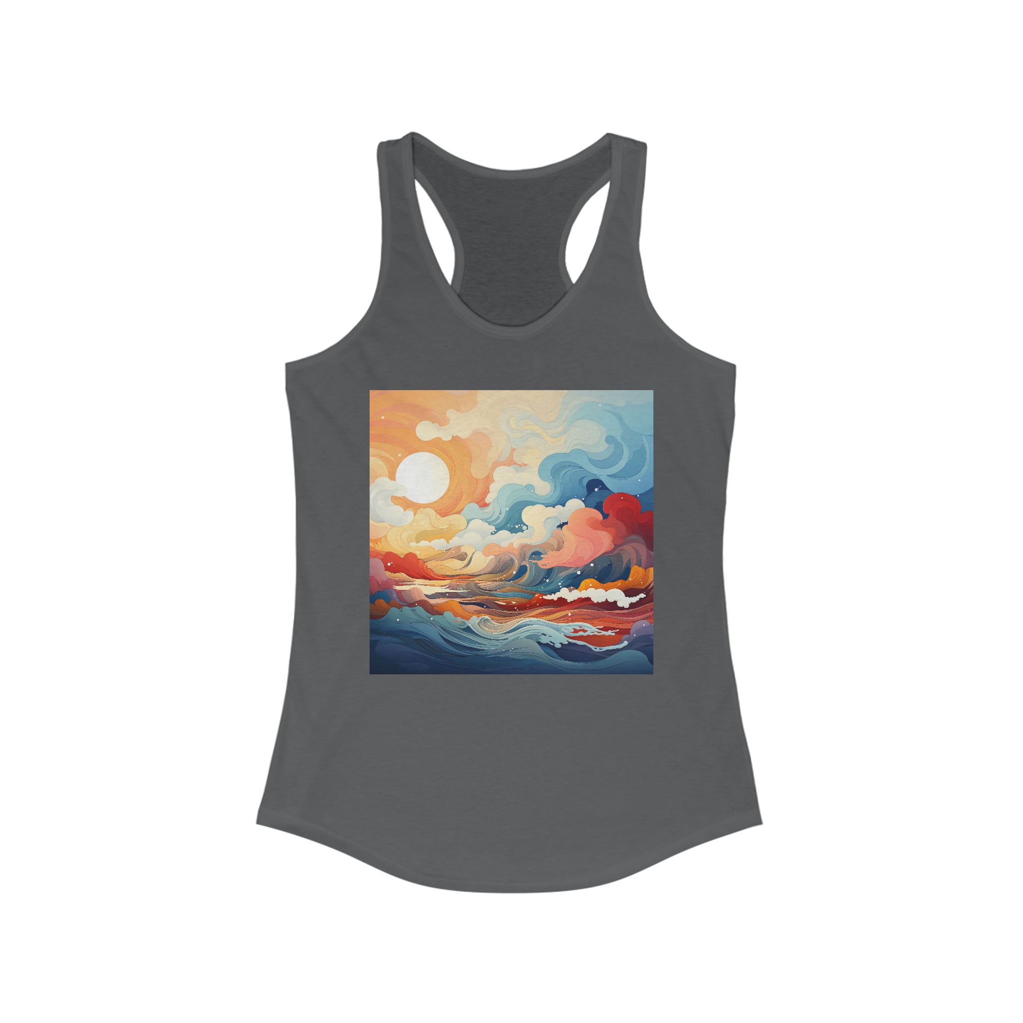 Women's Ideal Racerback Tank - Vector Art Design 25