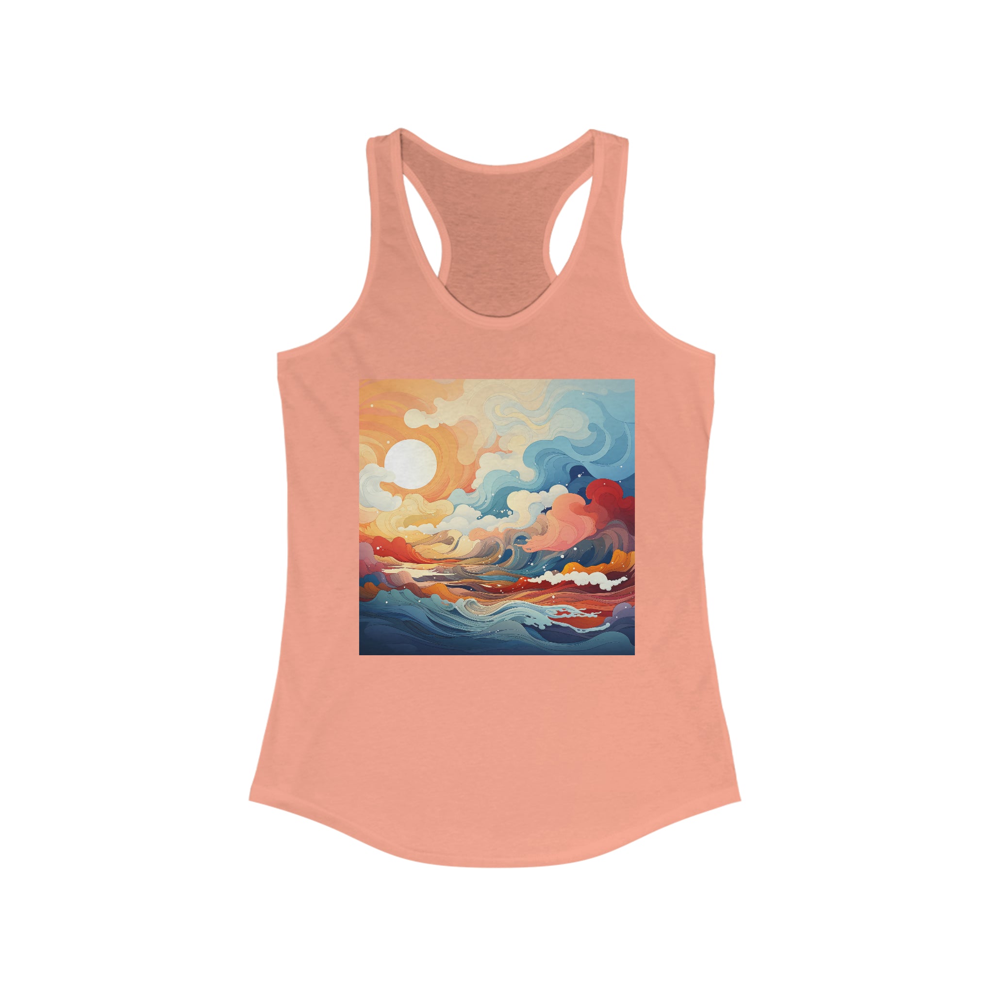 Women's Ideal Racerback Tank - Vector Art Design 25