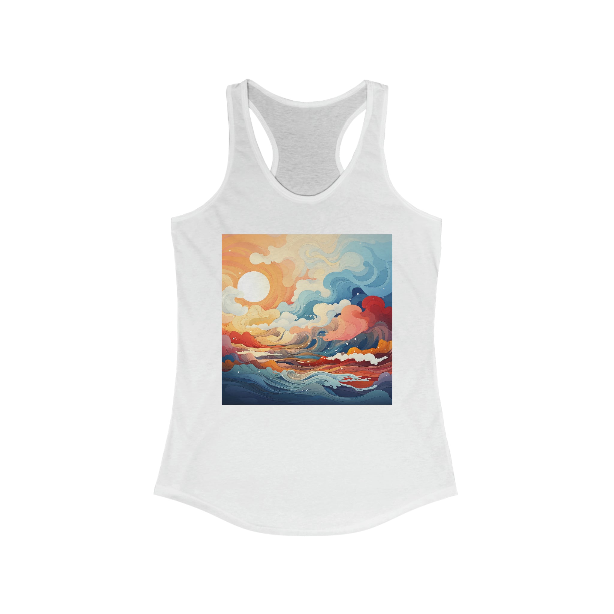 Women's Ideal Racerback Tank - Vector Art Design 25