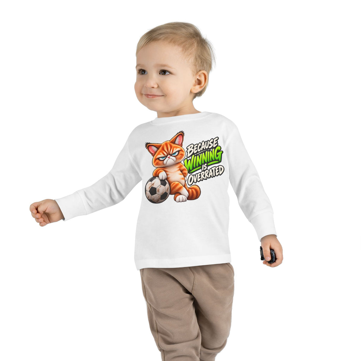 Because Winning is Overrated - Mildly Feral - Toddler Long Sleeve Tee
