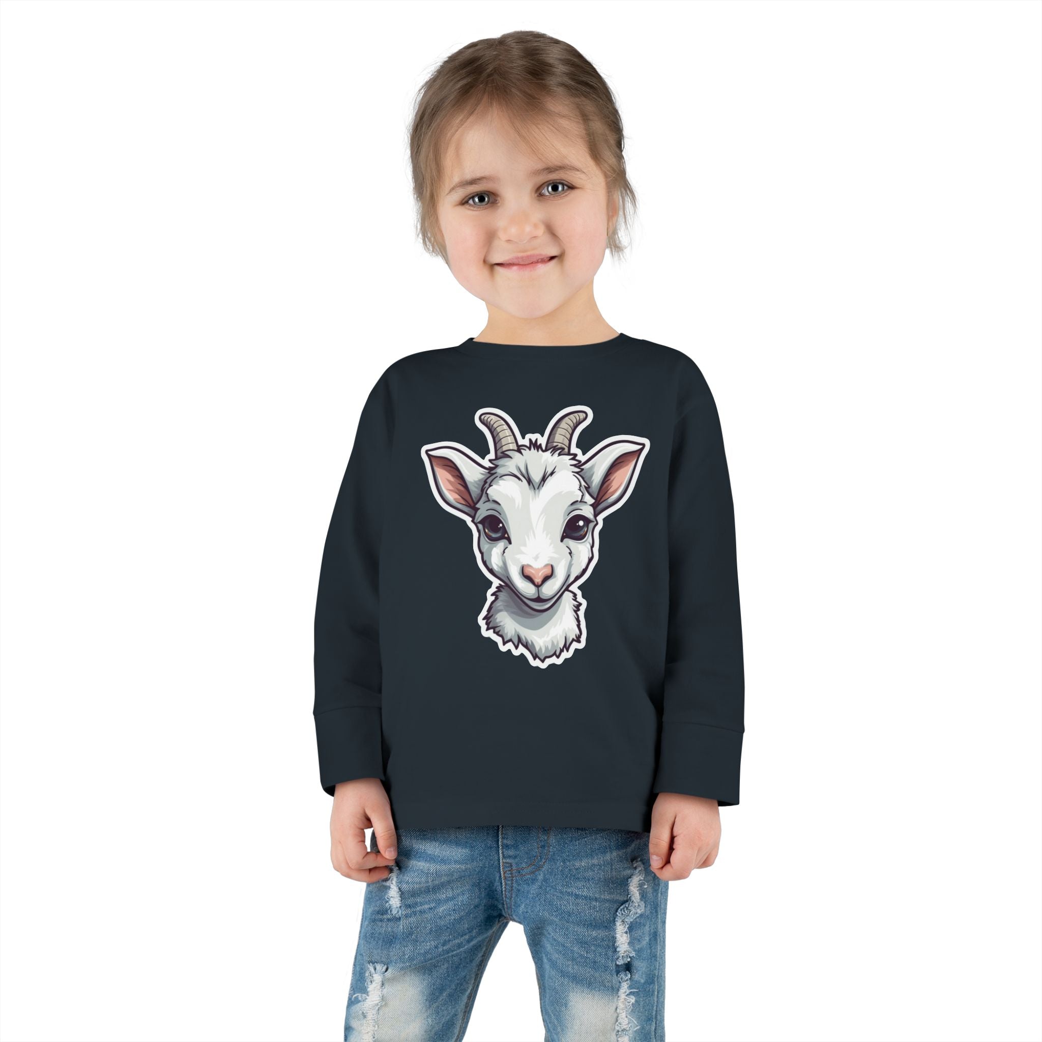Toddler Long Sleeve Tee - Goat Kid