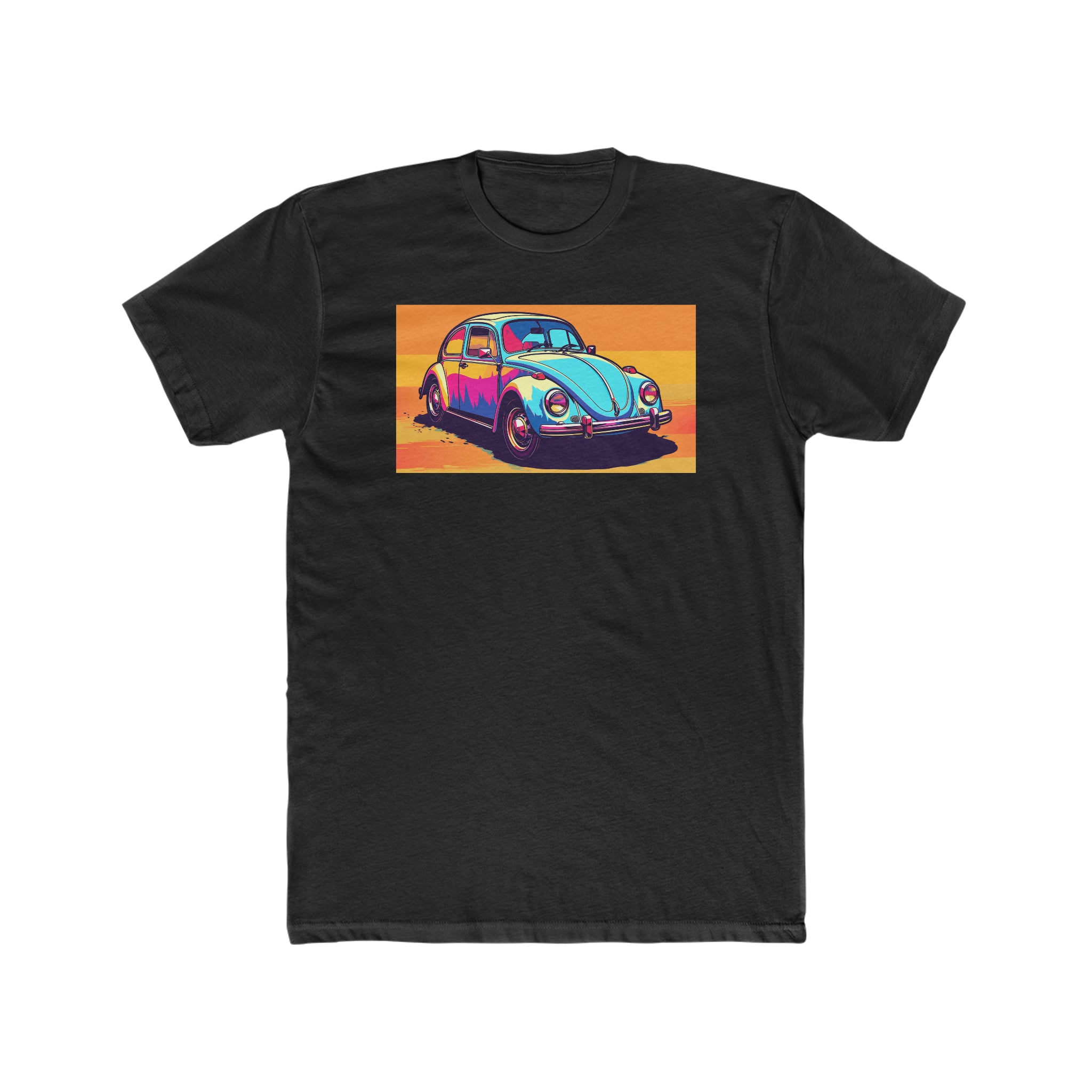 Men's Cotton Crew Tee - Pop Art - Car 01