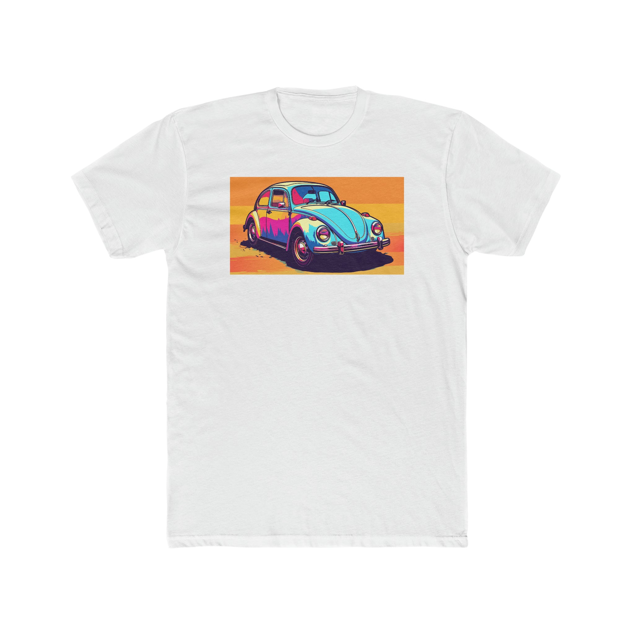 Men's Cotton Crew Tee - Pop Art - Car 01