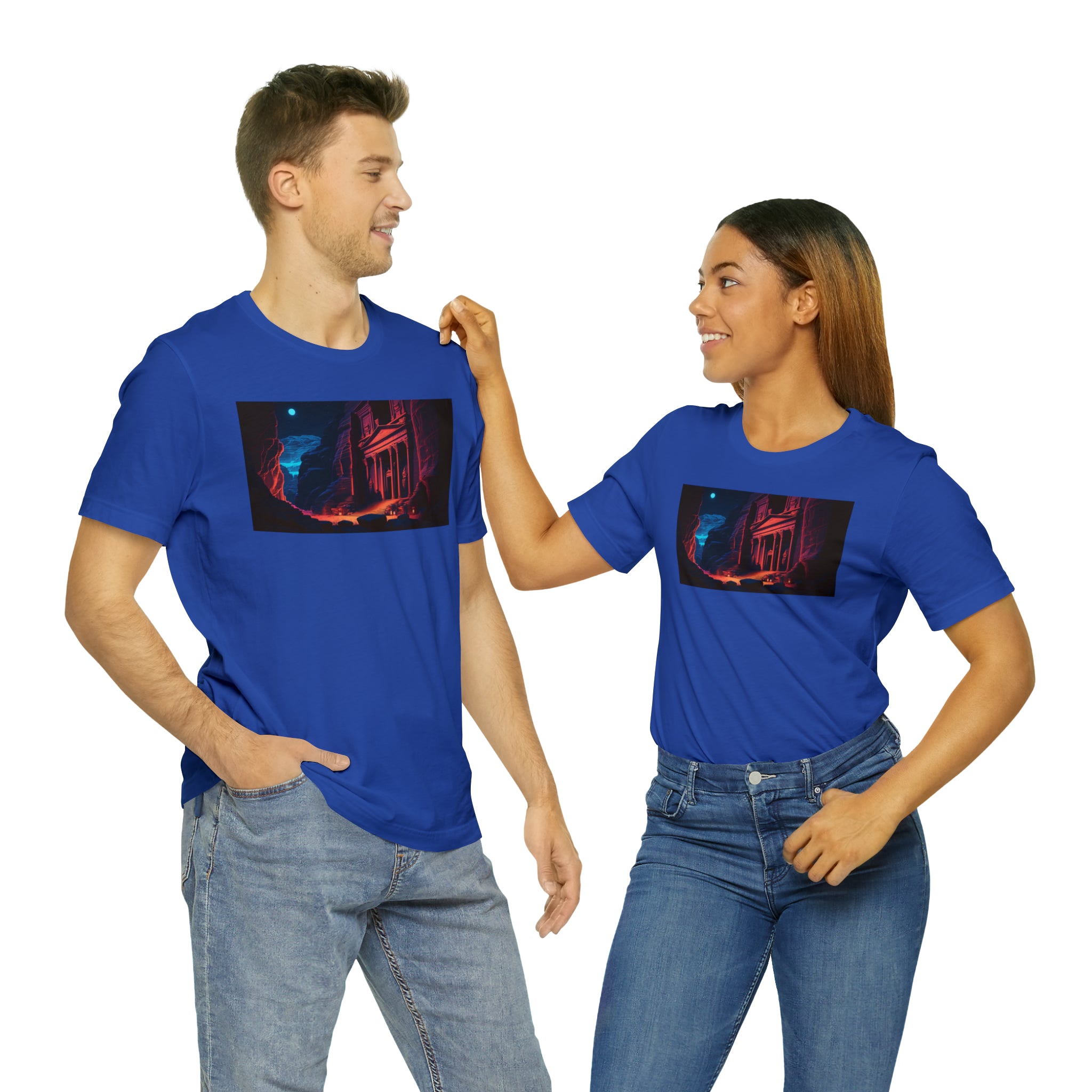 Unisex Jersey Short Sleeve Tee - Petra Caves, Jordan