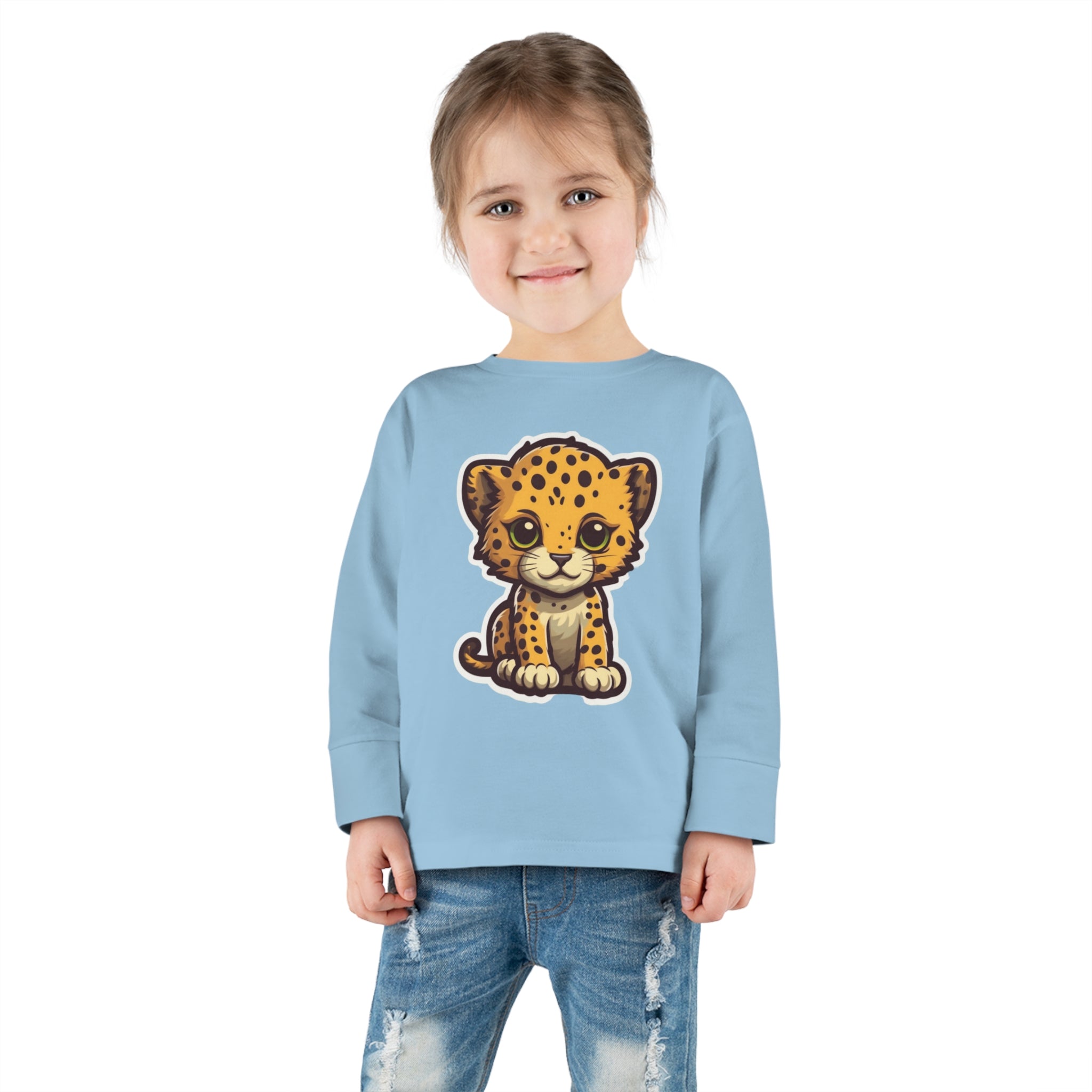 Toddler Long Sleeve Tee - Cheetah Cub