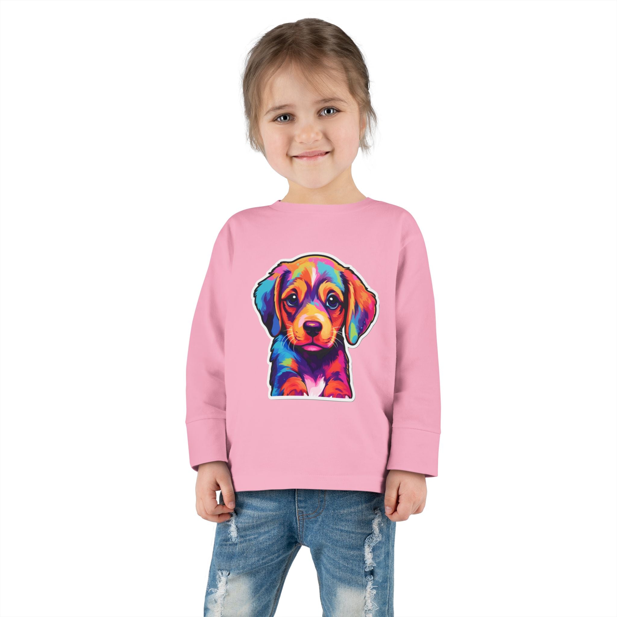 Toddler Long Sleeve Tee - Puppies 05