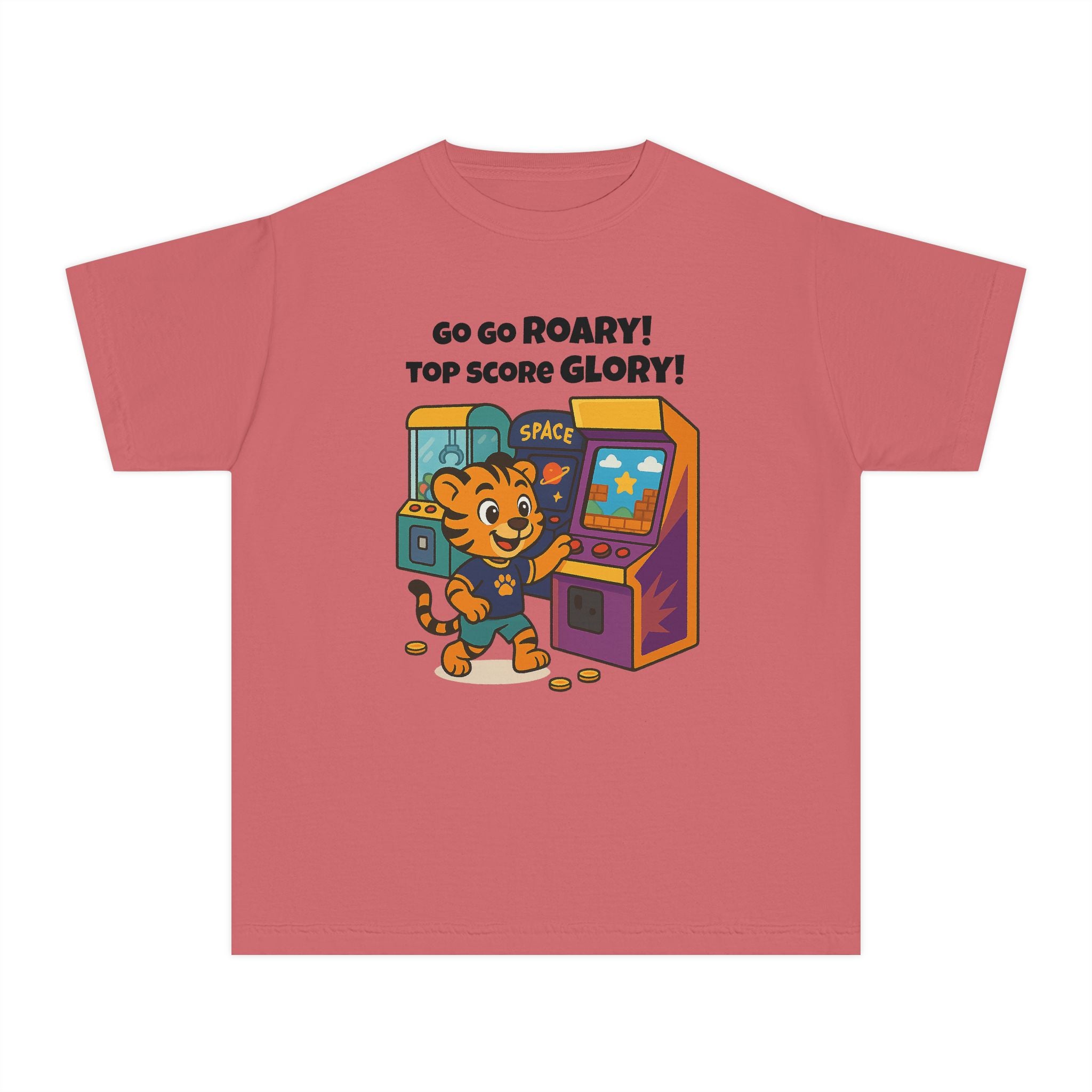 Youth Midweight Cotton Tee - Roary's Adventures at the Arcade