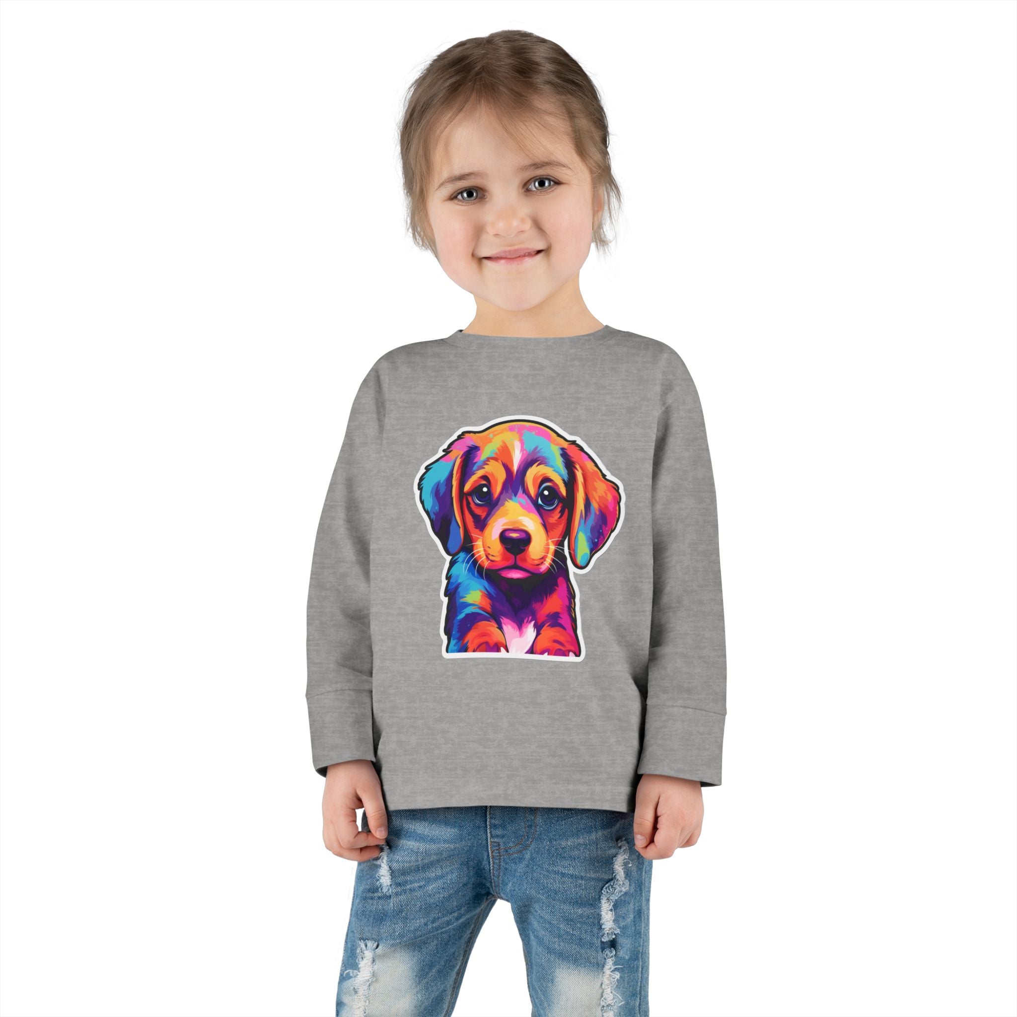 Toddler Long Sleeve Tee - Puppies 05