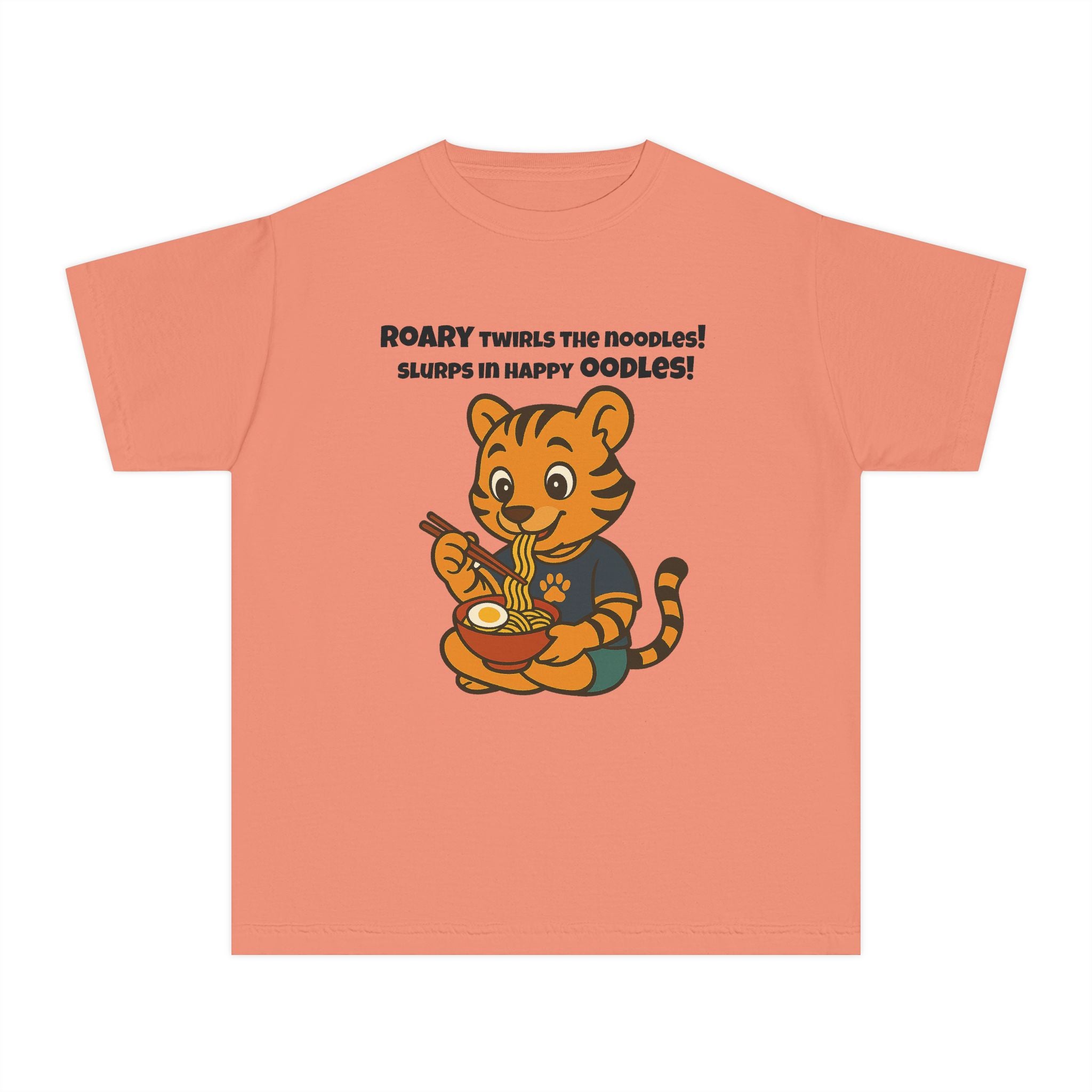 Youth Midweight Cotton Tee - Roary's Ramen Bowl