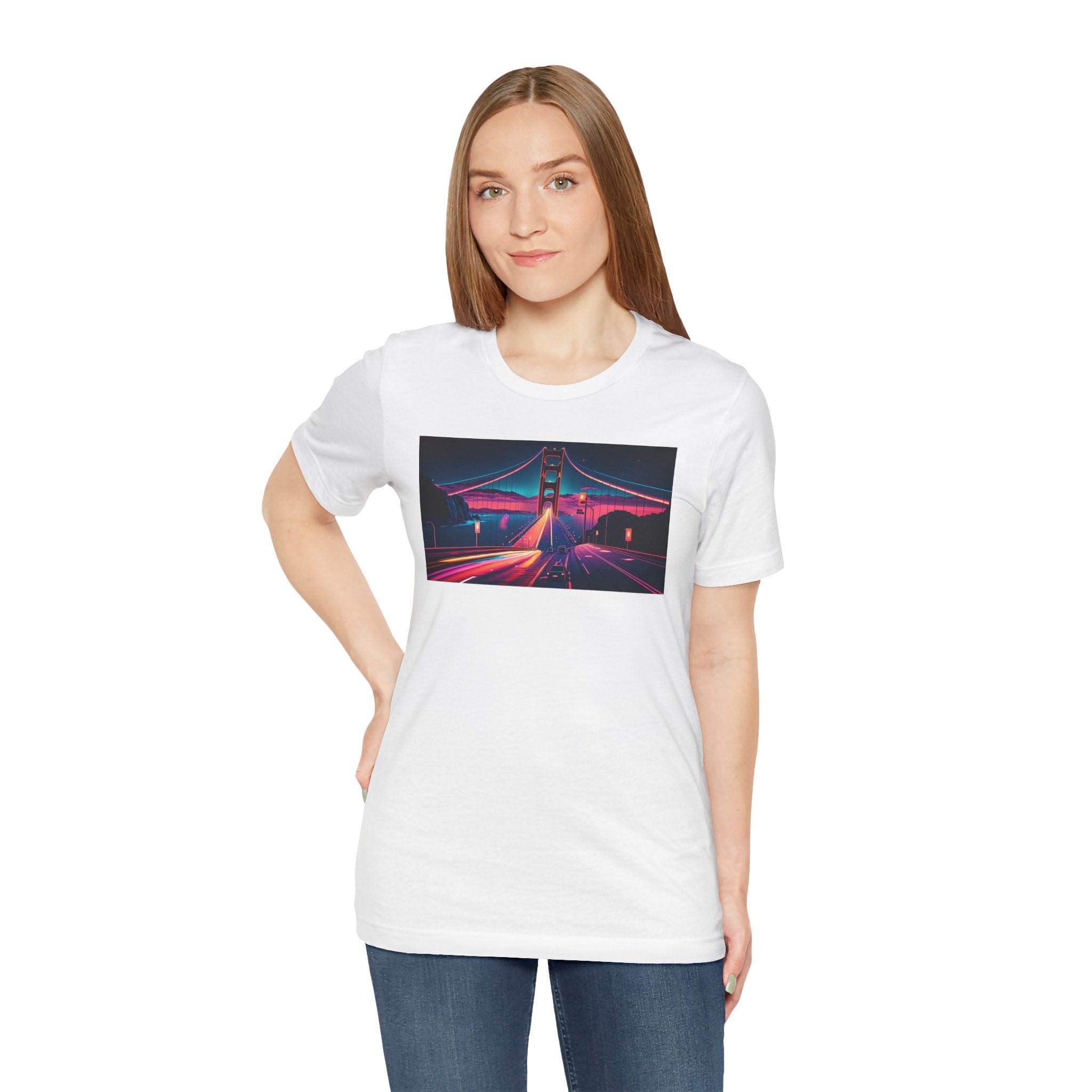 Unisex Jersey Short Sleeve Tee - Golden Gate Bridge, San Francisco, USA