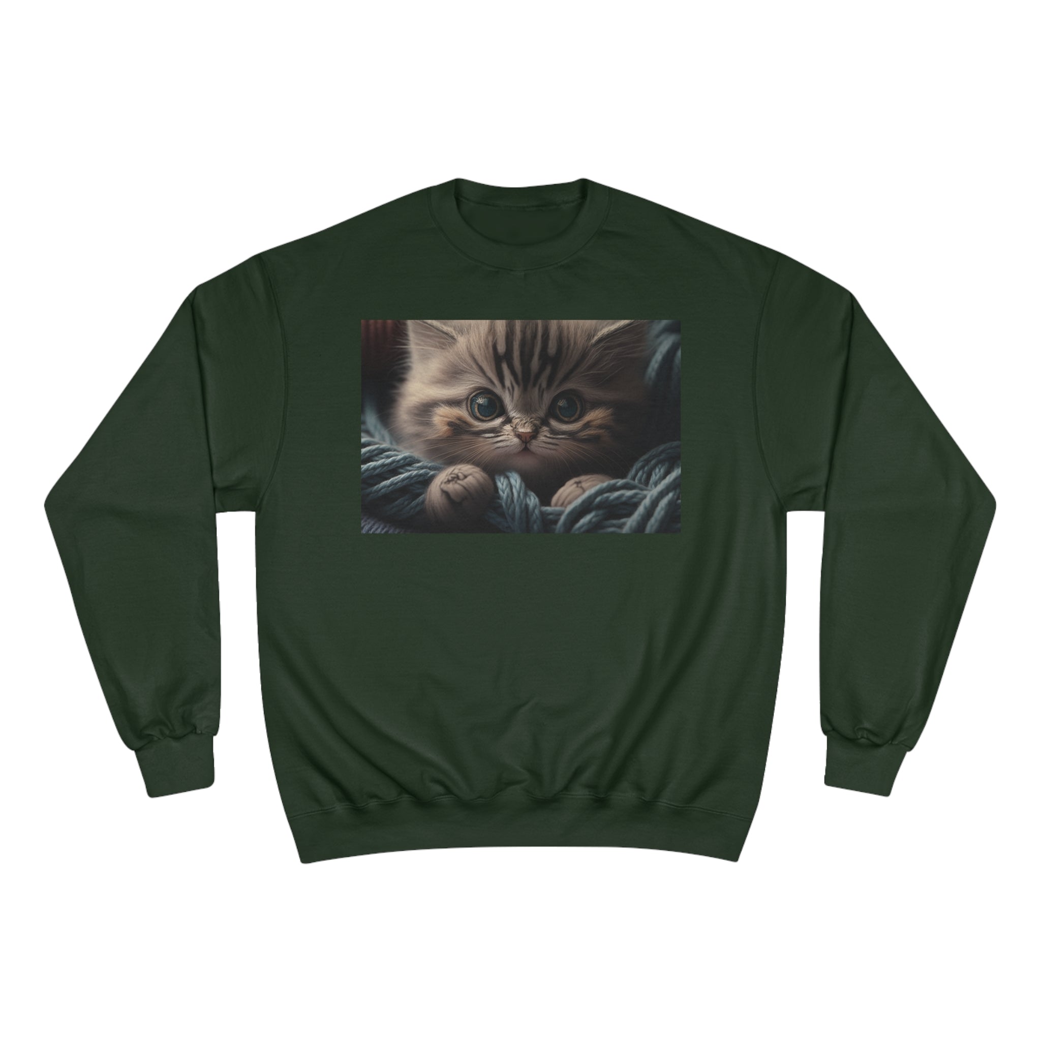 Champion Sweatshirt - Knit Animals, Kitten