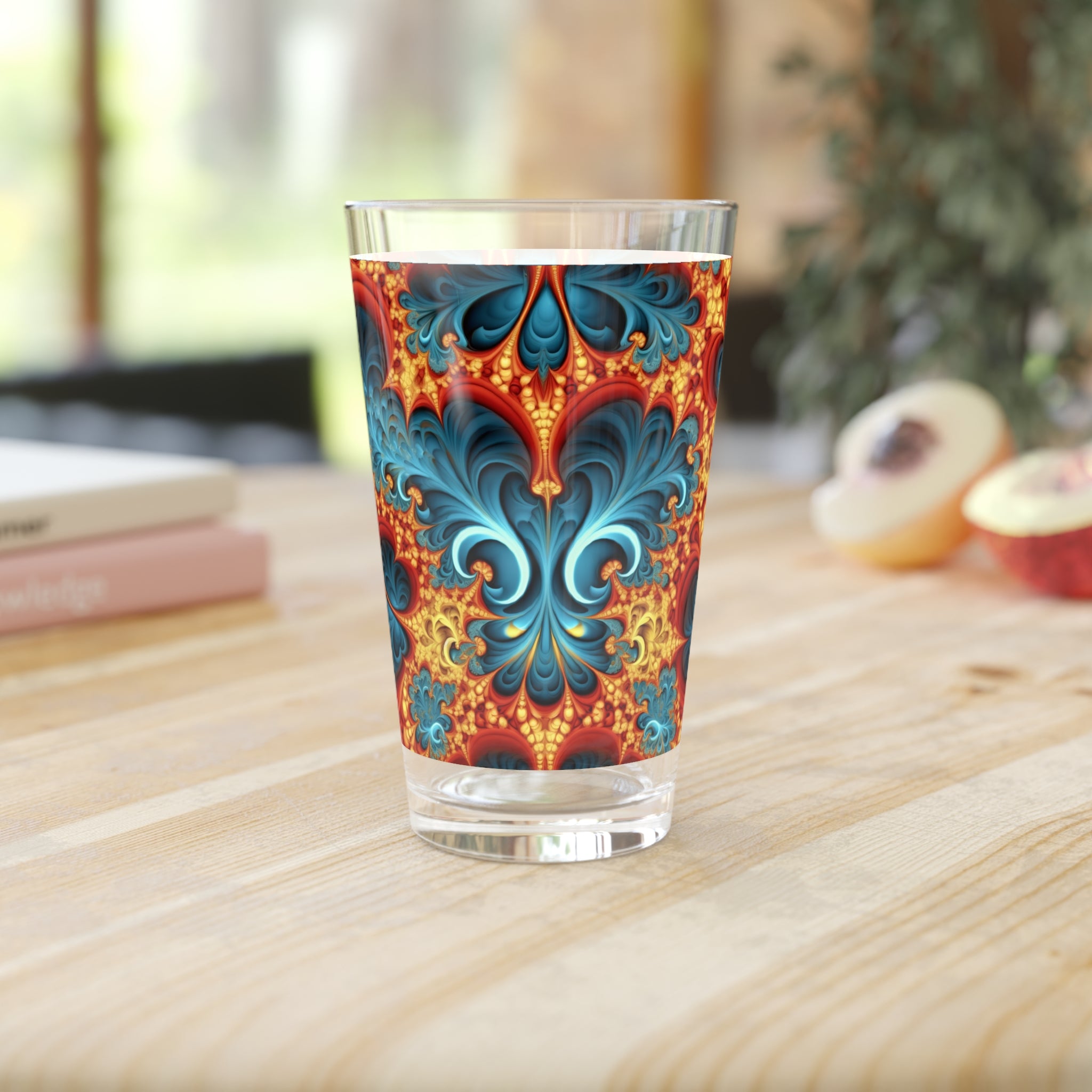 Pint Glass, 16oz - Abstract Designs 07