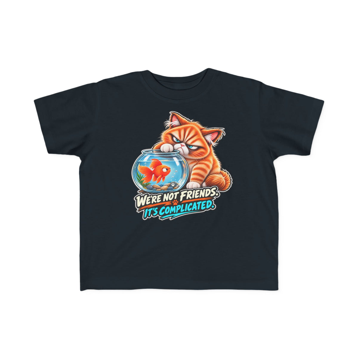Fish Friend - Mildly Feral - Toddler Short Sleeve Tee