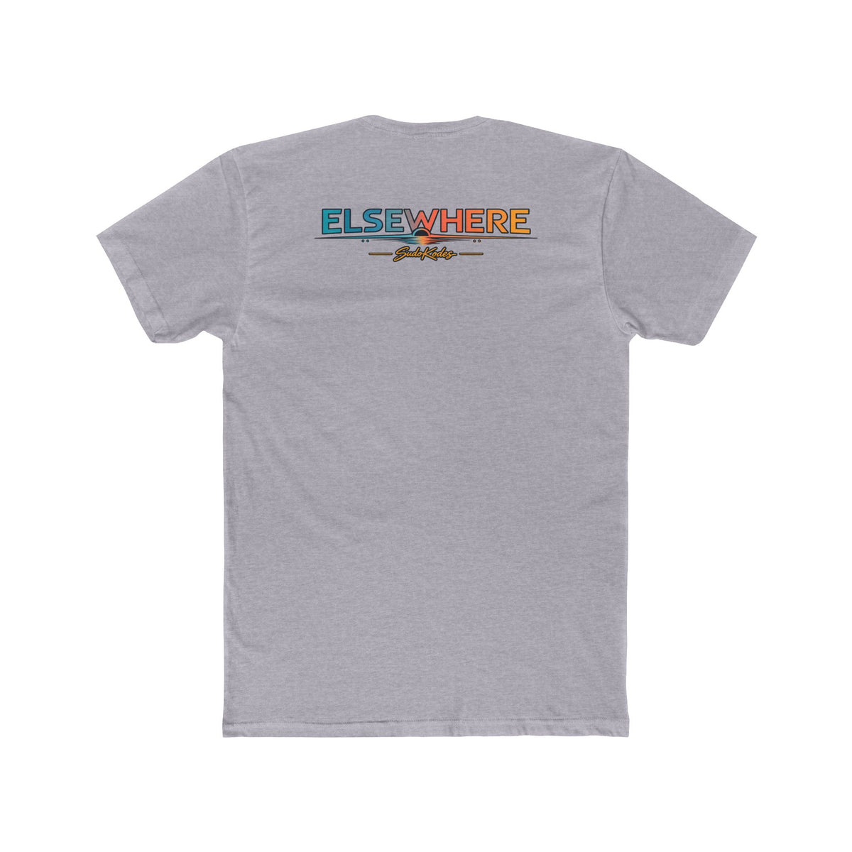 Pyramids of Giza, a Elsewhere design, on a men's cotton crew tee