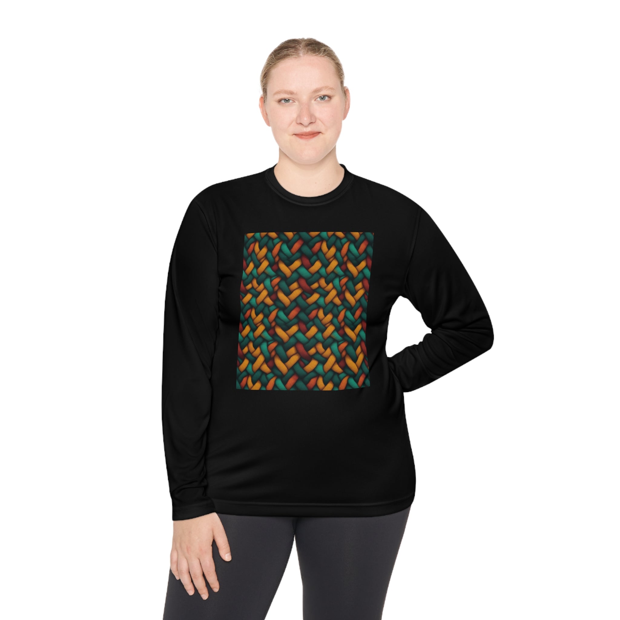 Unisex Lightweight Long Sleeve Tee (AOP) - Abstract Designs 12