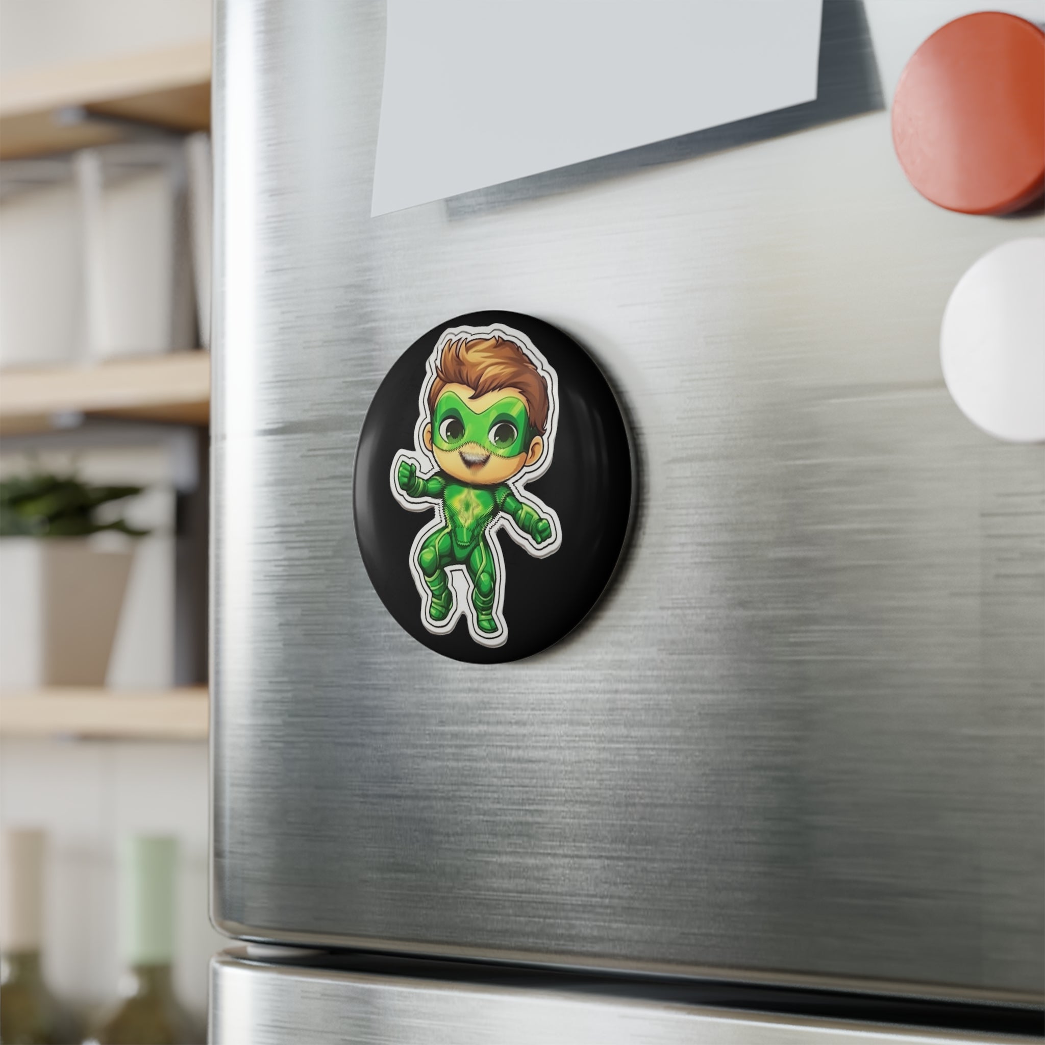 Button Magnet, Round (1 & 10 pcs) - Baby Starboy