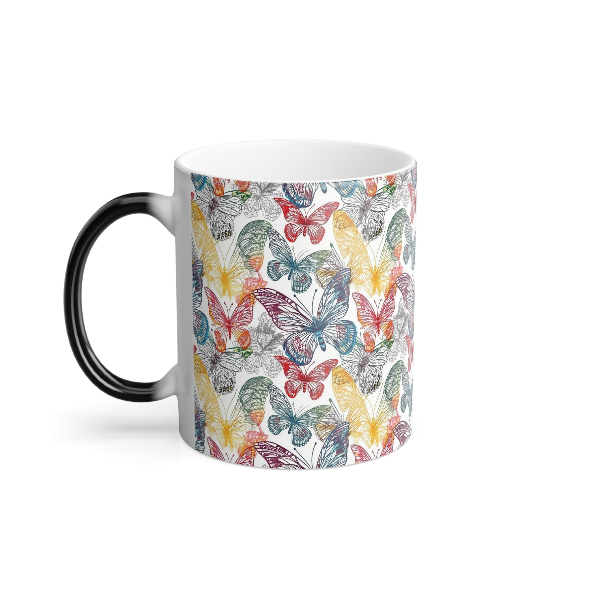Color-Changing Mug, 11oz — Butterfly Designs
