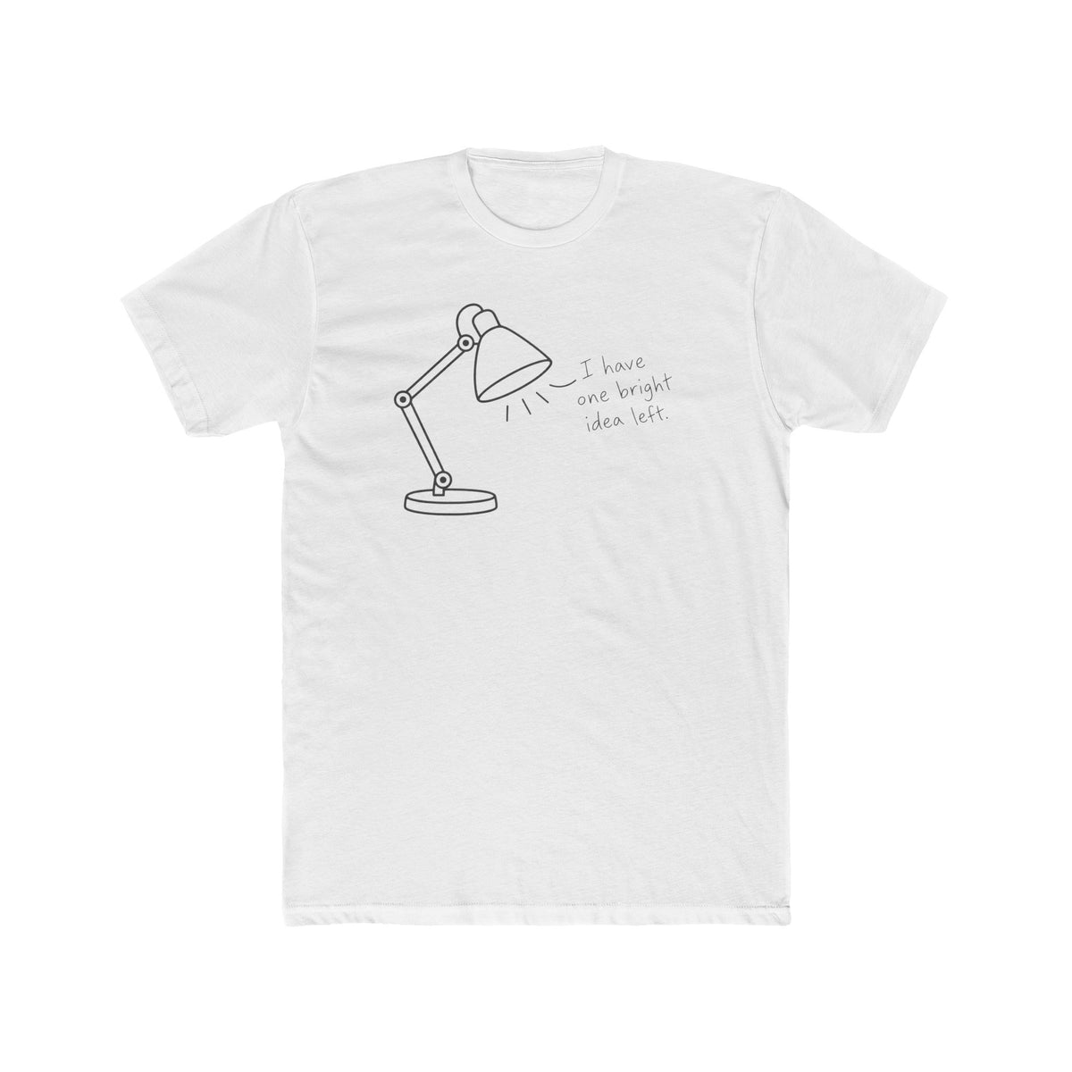 Men's Cotton Crew Tee - Objectively Speaking collection - Lamp, one last idea