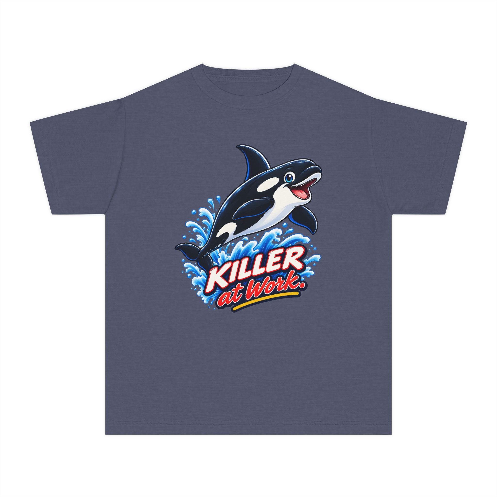 Youth Midweight Cotton Tee - Orca at Work