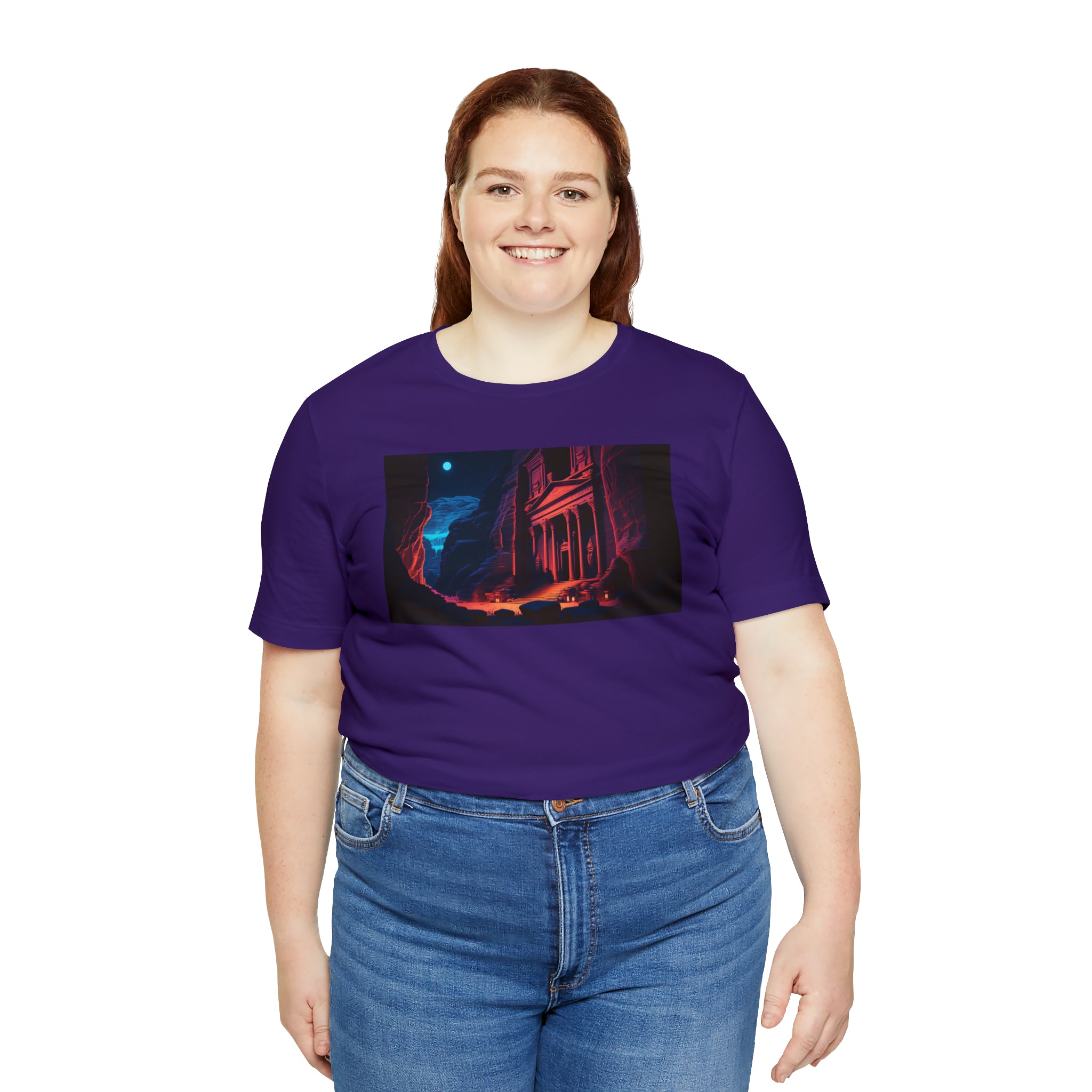 Unisex Jersey Short Sleeve Tee - Petra Caves, Jordan