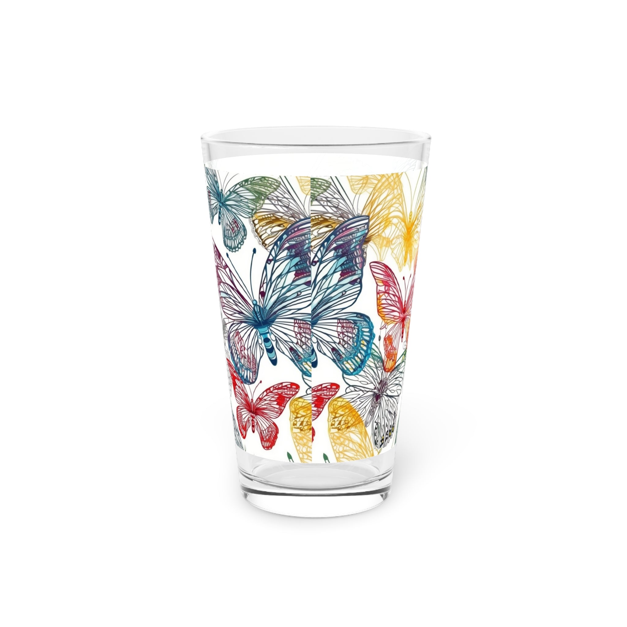 Pint Glass, 16oz - Abstract Designs 08