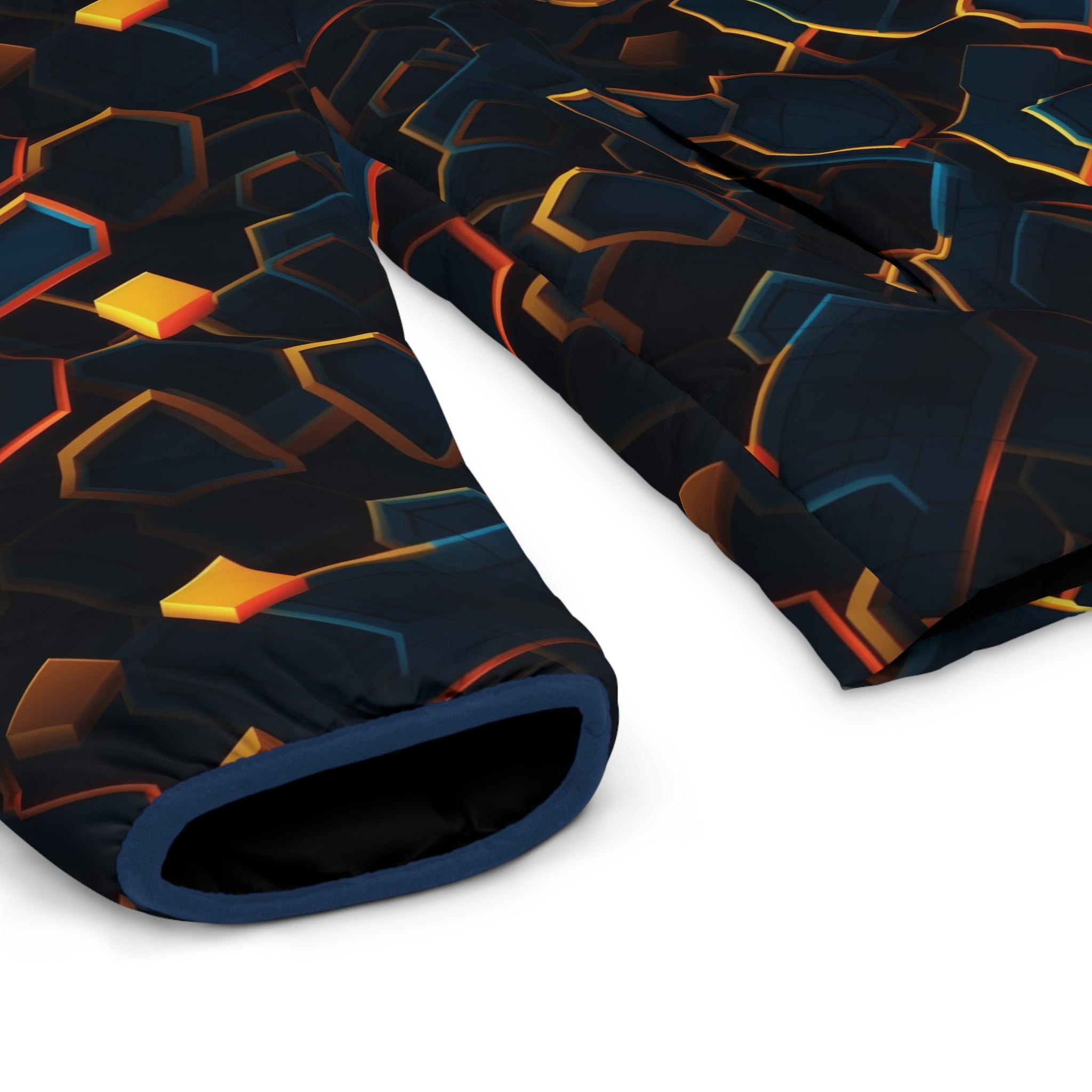 Men's Puffer Jacket (AOP) - Abstract Designs 01