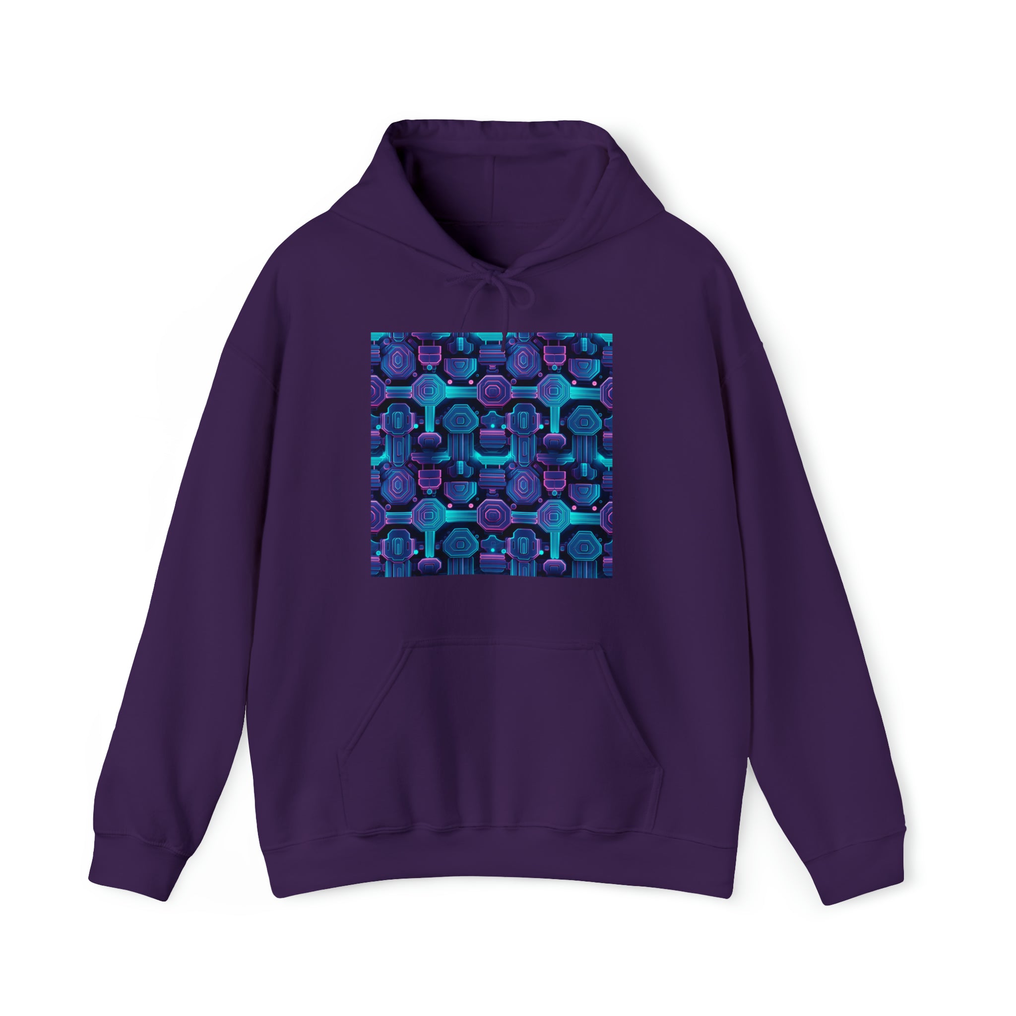 Unisex Heavy Blend™ Hooded Sweatshirt - Abstract Neon Designs 02