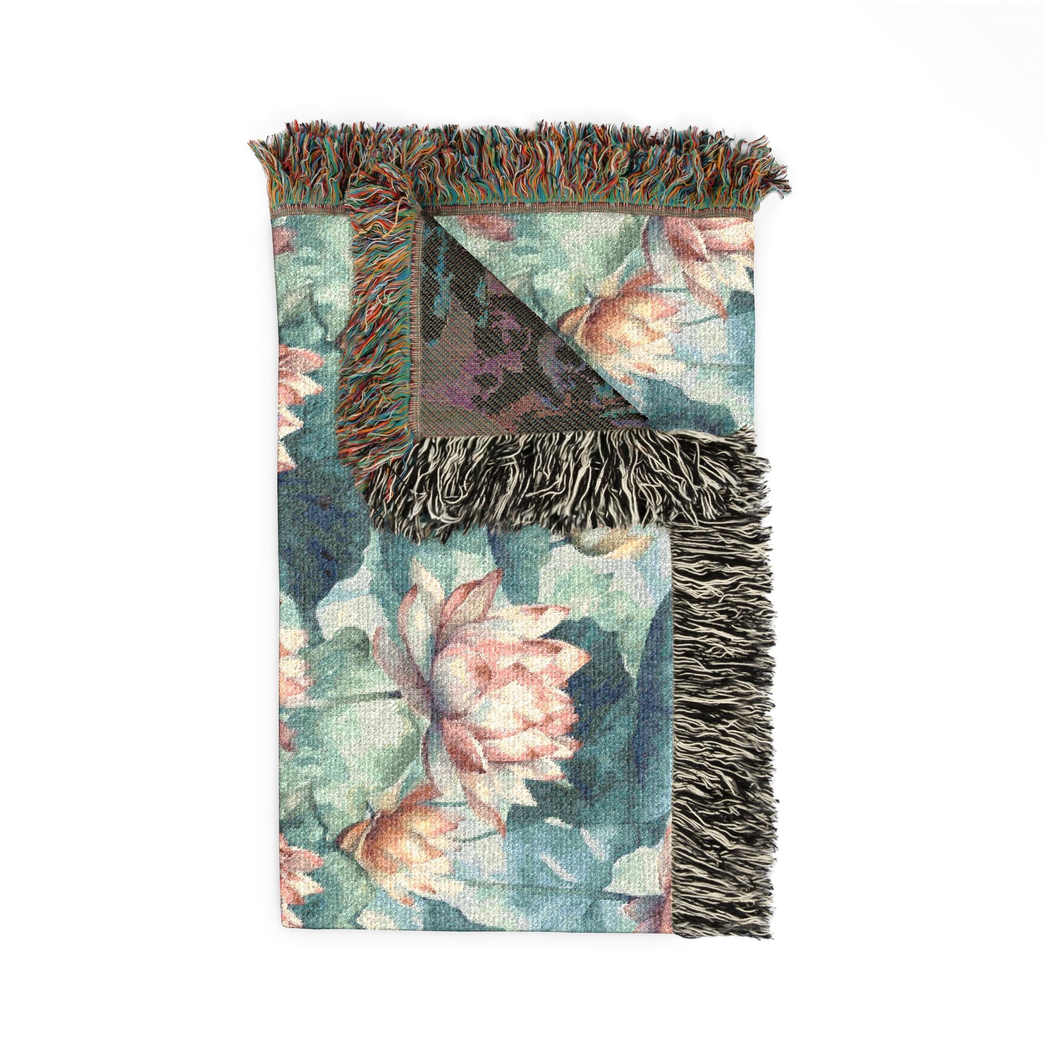 Woven Throw Blanket — Reversible Cozy Check Pattern for Living Room & Cabin - Design 09