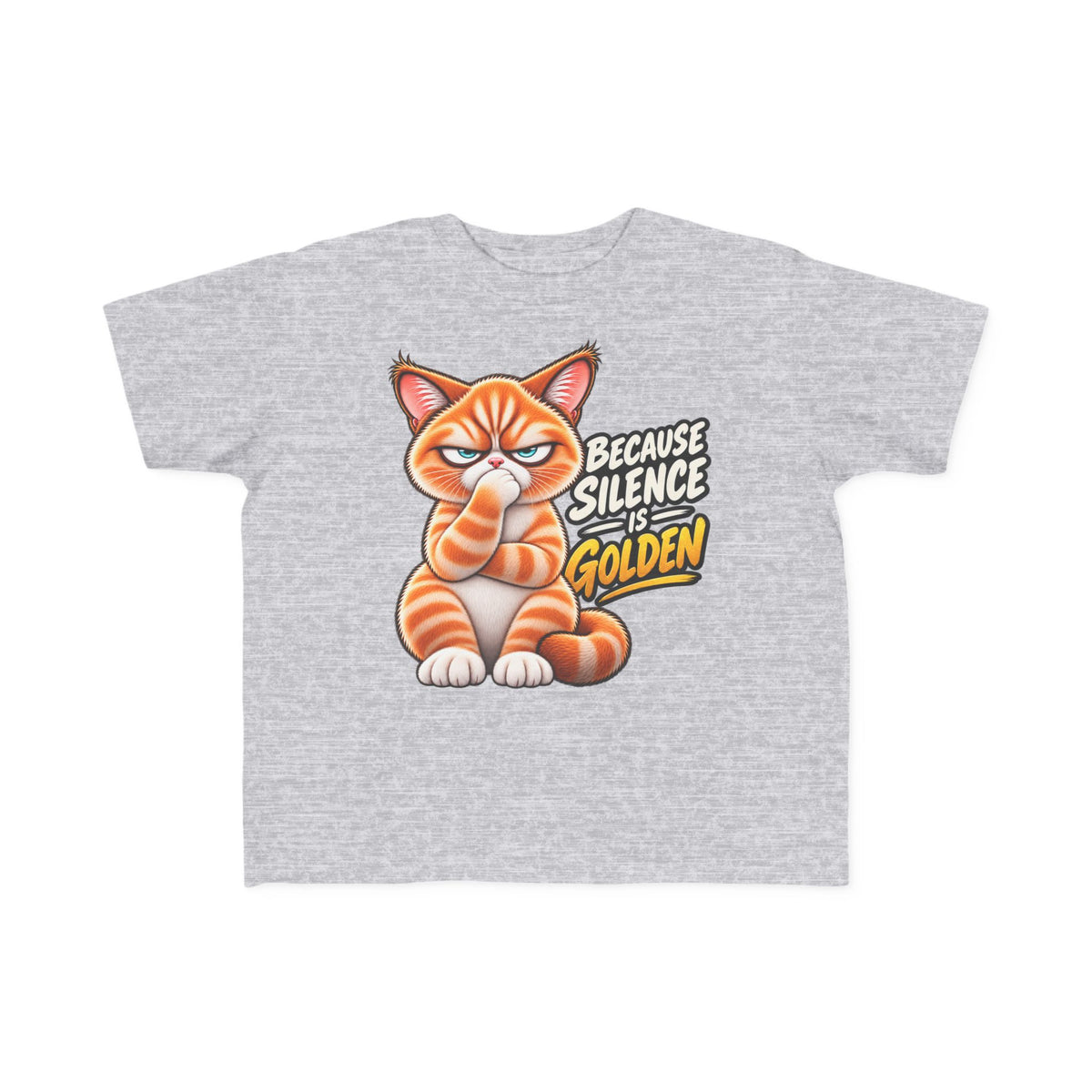 Silence is Golden - Mildly Feral - Toddler Short Sleeve Tee